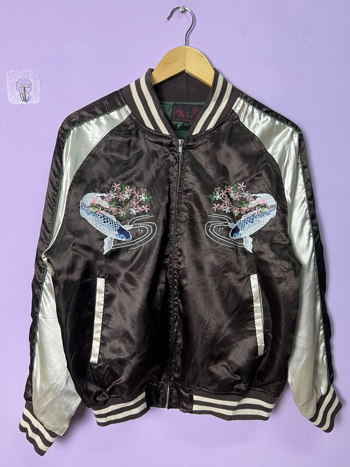 Japanese Brand 🔥Embroidery Koi Fish Sukajan Jackets Size US S / EU 44-46 / 1 - 1 Thumbnail