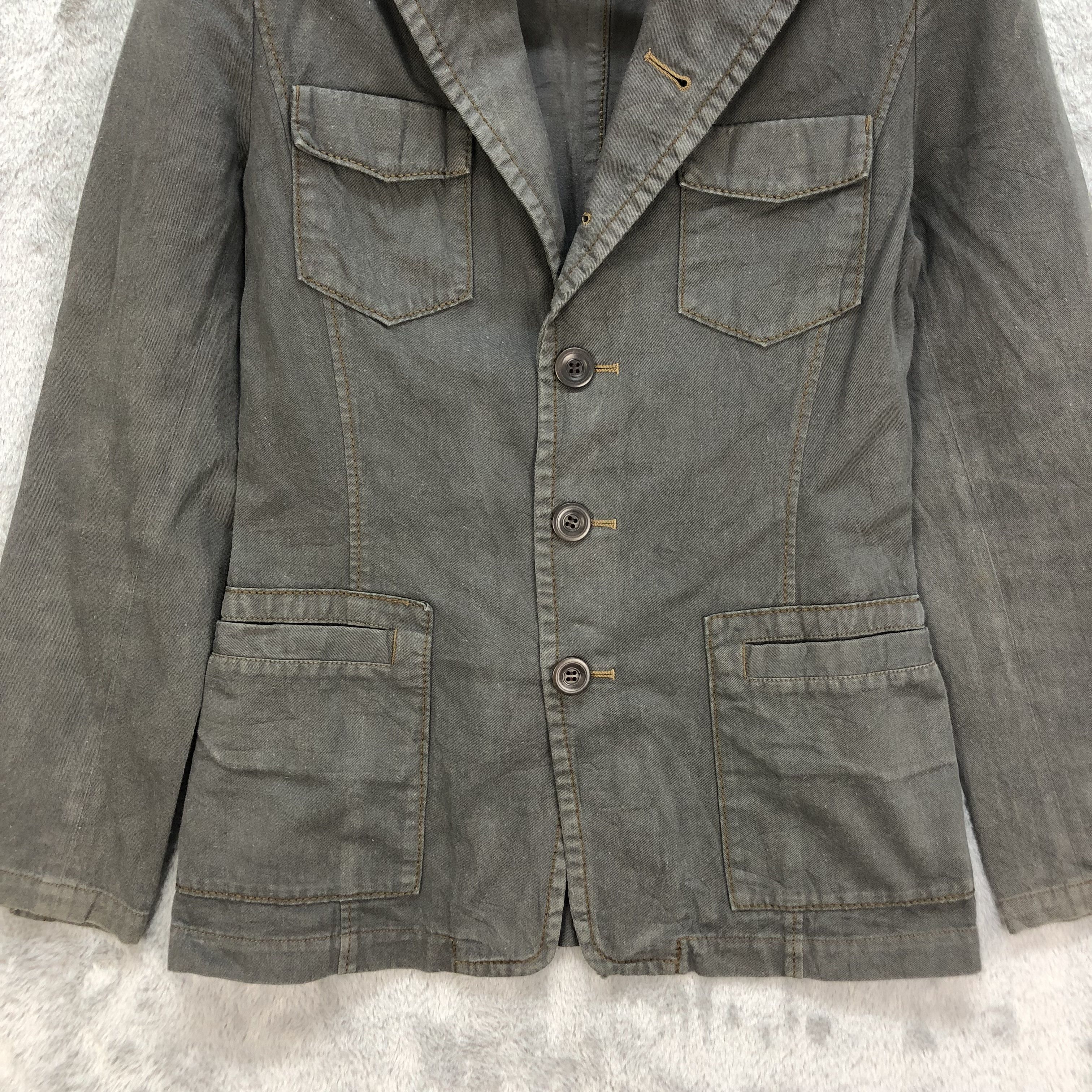 Japanese Brand HEMWORK SLIM FIT CASUAL JACKET FASHION STYLE #6462-68 Size US S / EU 44-46 / 1 - 3 Thumbnail