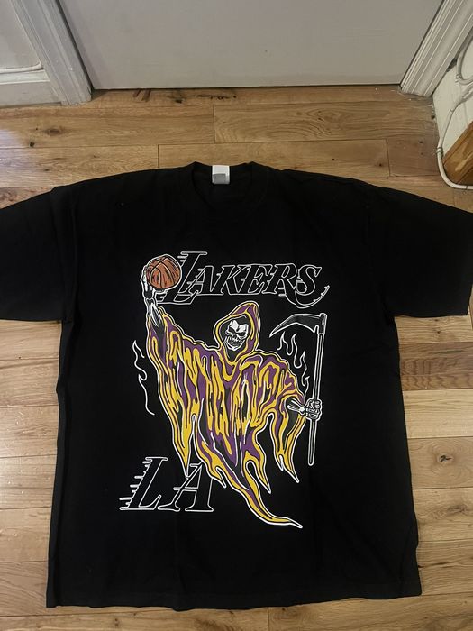Warren Lotas Warren Lotas Lakers Grim Reaper Shirt | Grailed