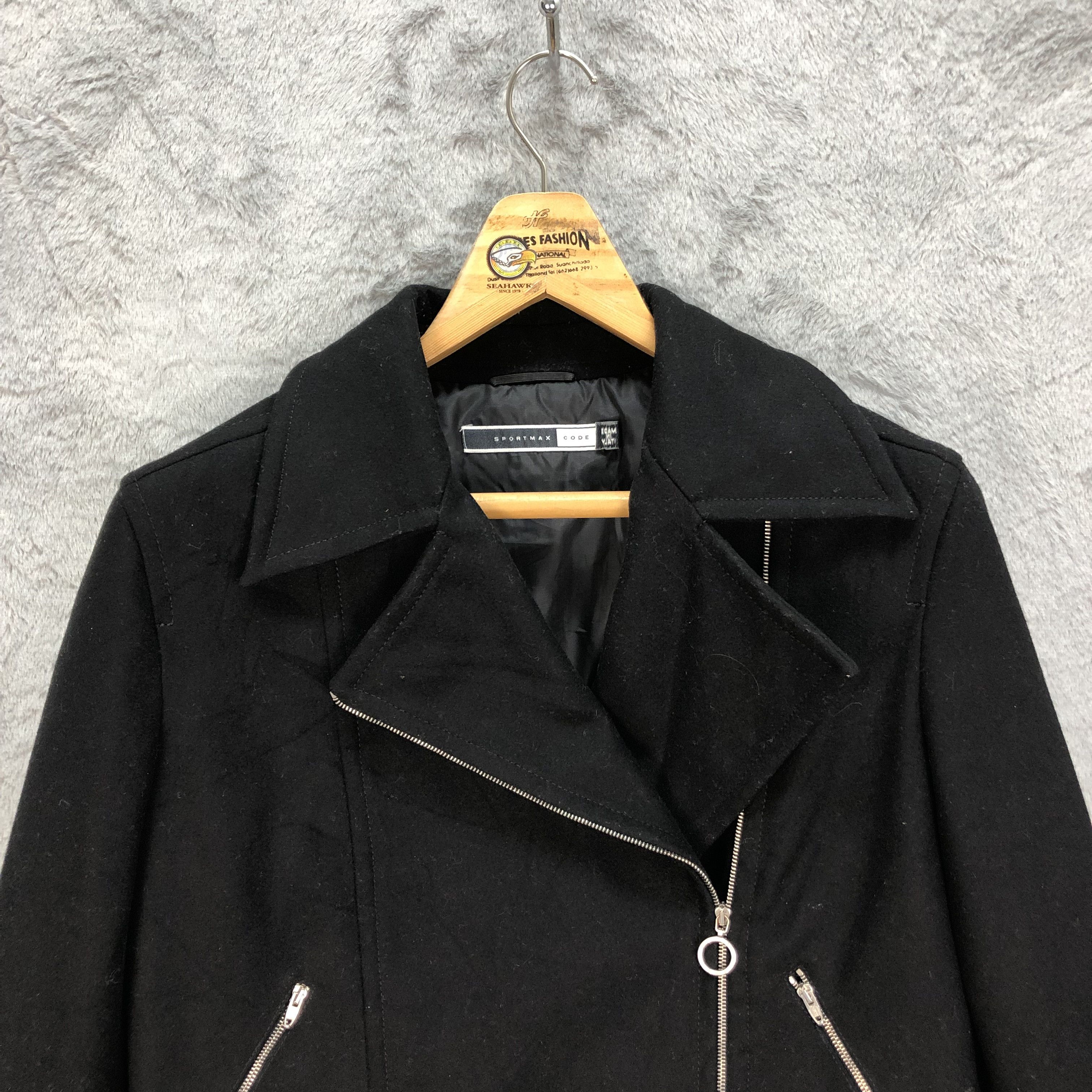 Sportmax SPORTMAX CODE WOOL DOUBLE COLLAR JACKET #5428-189 Size S / US 4 / IT 40 - 2 Thumbnail