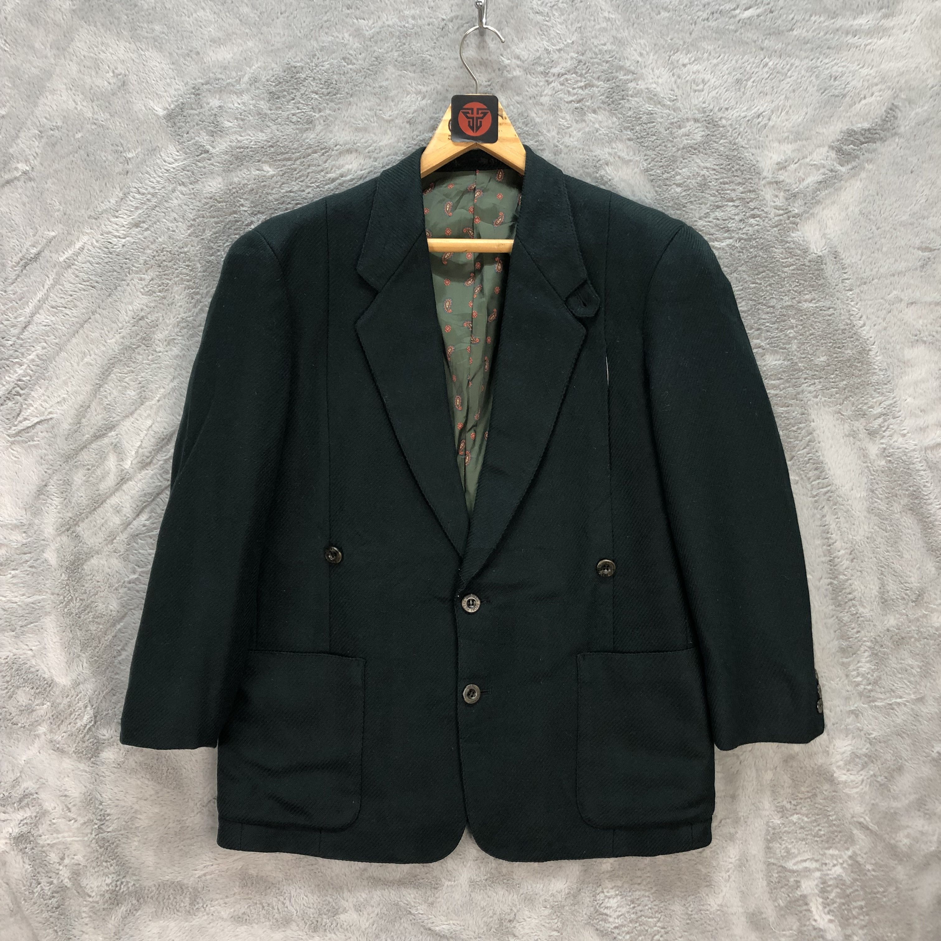Vintage KYNOCH KEITH SCOTLAND GREEN BLAZER / SUIT JACKET #6269-57 Size US M / EU 48-50 / 2 - 1 Thumbnail