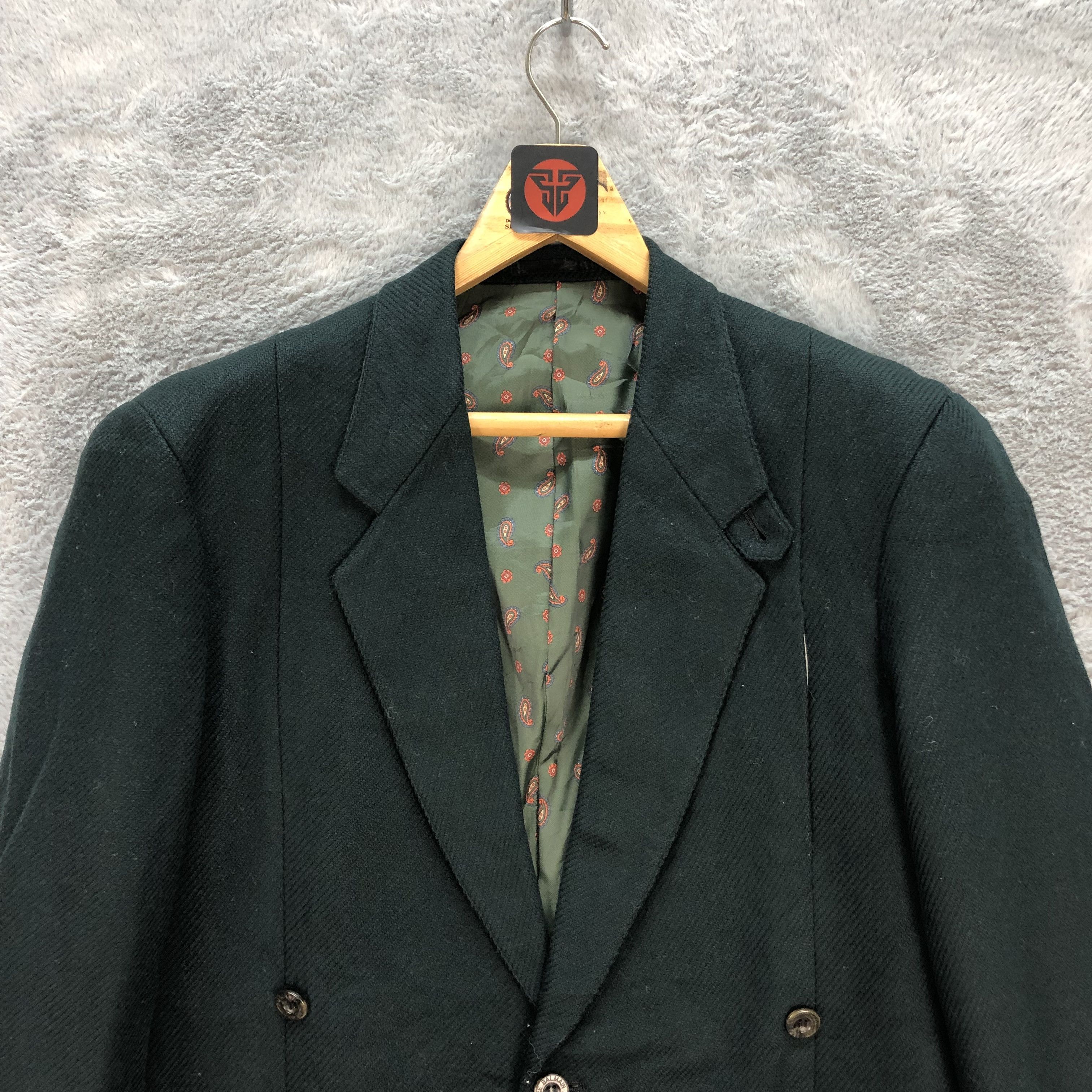 Vintage KYNOCH KEITH SCOTLAND GREEN BLAZER / SUIT JACKET #6269-57 Size US M / EU 48-50 / 2 - 2 Thumbnail