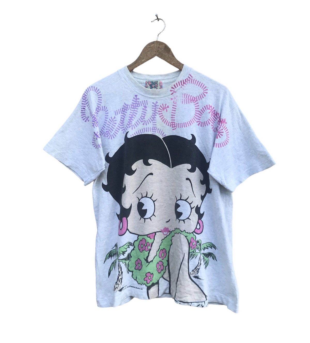 Vintage Rare Vintage 90s Betty Boop Spellout Tees Grailed