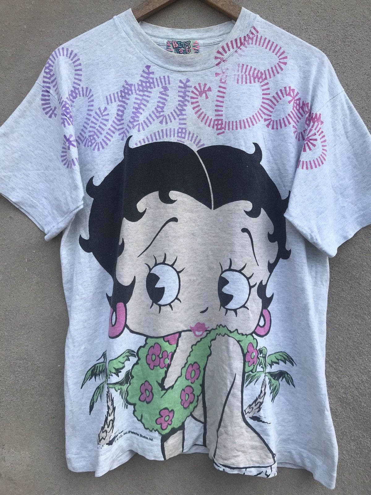 Cartoon Network × Vintage RARE VINTAGE 90s BETTY BOOP SPELLOUT TEES Size US L / EU 52-54 / 3 - 5 Thumbnail
