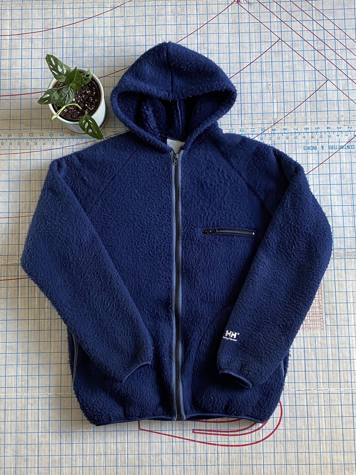 Helly Hansen × Vintage Vintage Helly Hansen Deep Pile Full Zip Fleece Hoodie Size US M / EU 48-50 / 2 - 2 Thumbnail