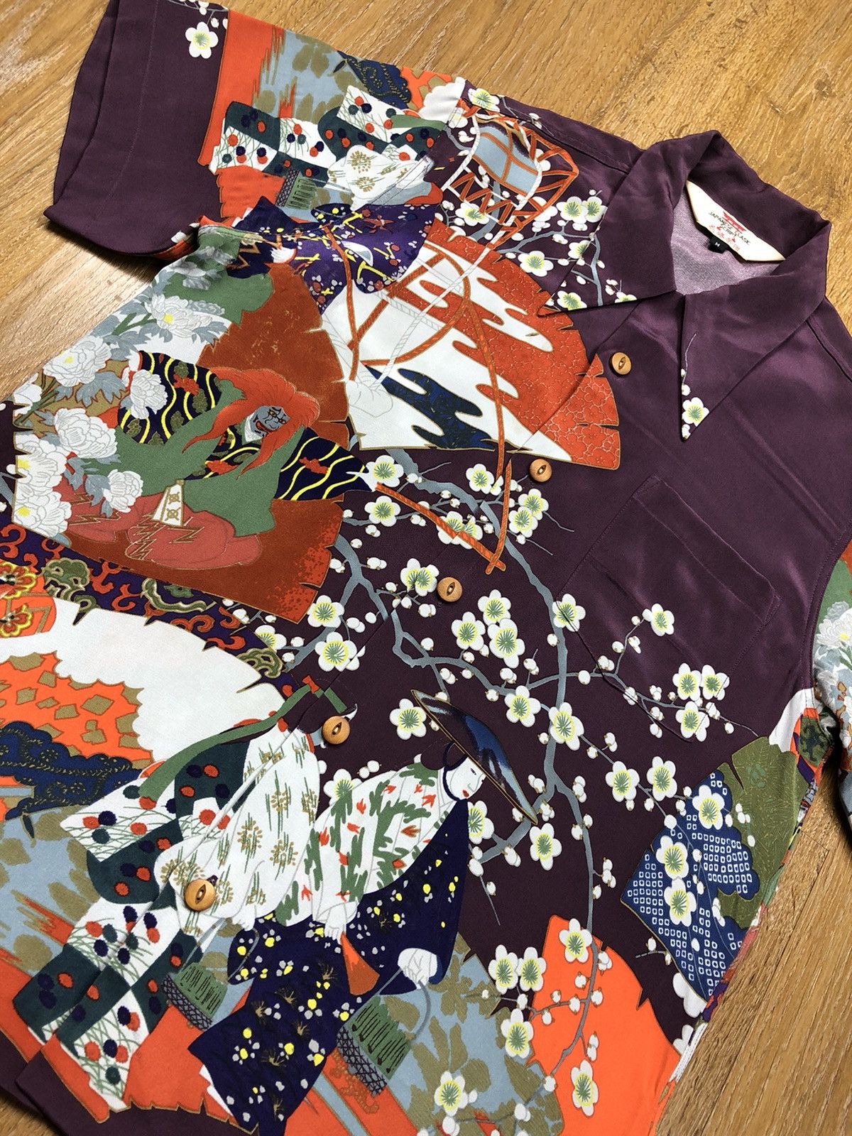 Japanese Brand Vintage Japanese Geisha Motif Aloha Shirts Size US M / EU 48-50 / 2 - 6 Thumbnail