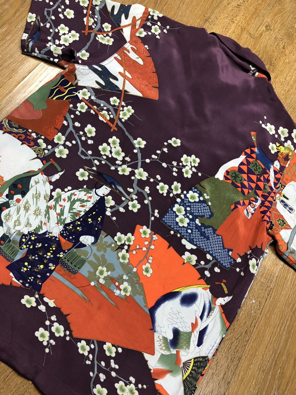 Japanese Brand Vintage Japanese Geisha Motif Aloha Shirts Size US M / EU 48-50 / 2 - 3 Thumbnail