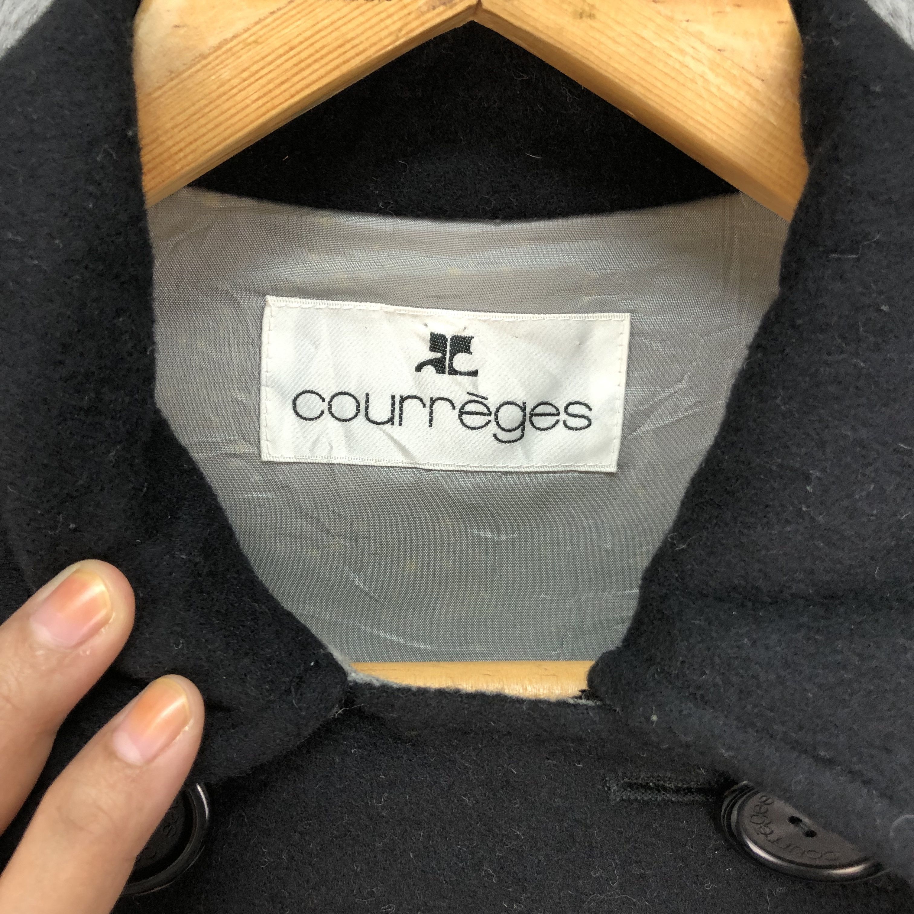 Courreges Courreges Double Breasted Wool Long Coat #4564-159 Size S / US 4 / IT 40 - 8 Thumbnail