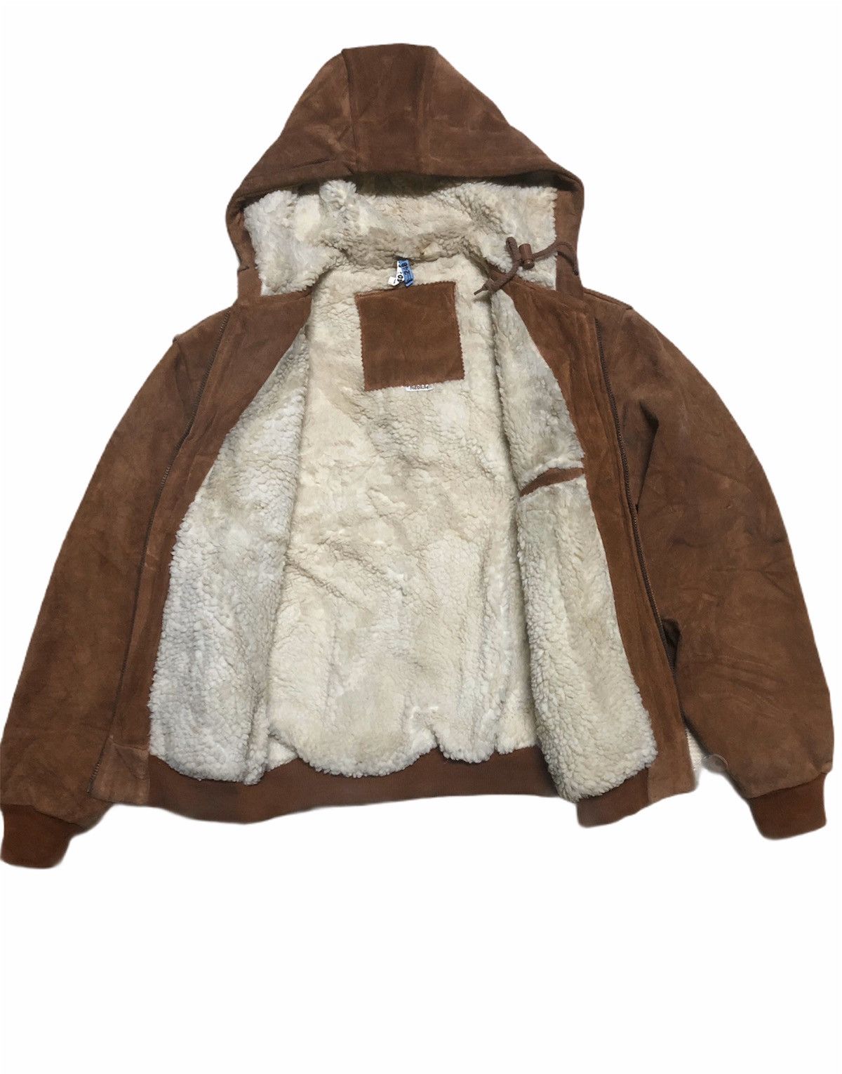 Designer × Vintage 🔥DELETE TODAY❌Vtg Suede Jacket Shearling Custom Size US L / EU 52-54 / 3 - 3 Thumbnail