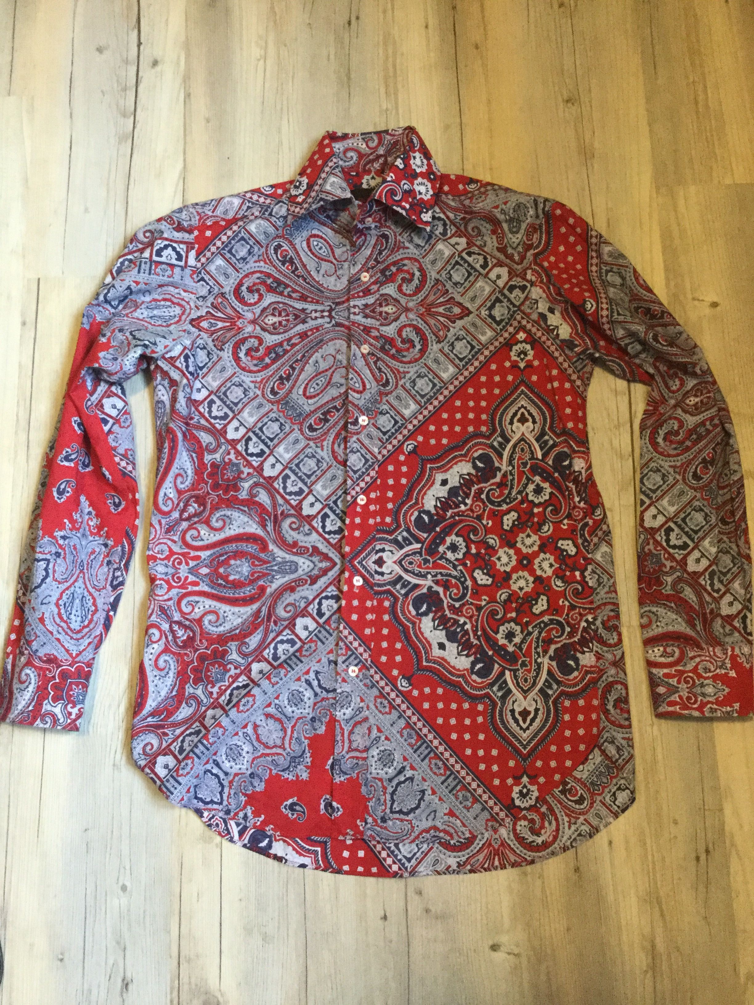 Etro Bandana Paisley shirt.Like Gucci or Visvim shirts Size US S / EU 44-46 / 1 - 1 Thumbnail