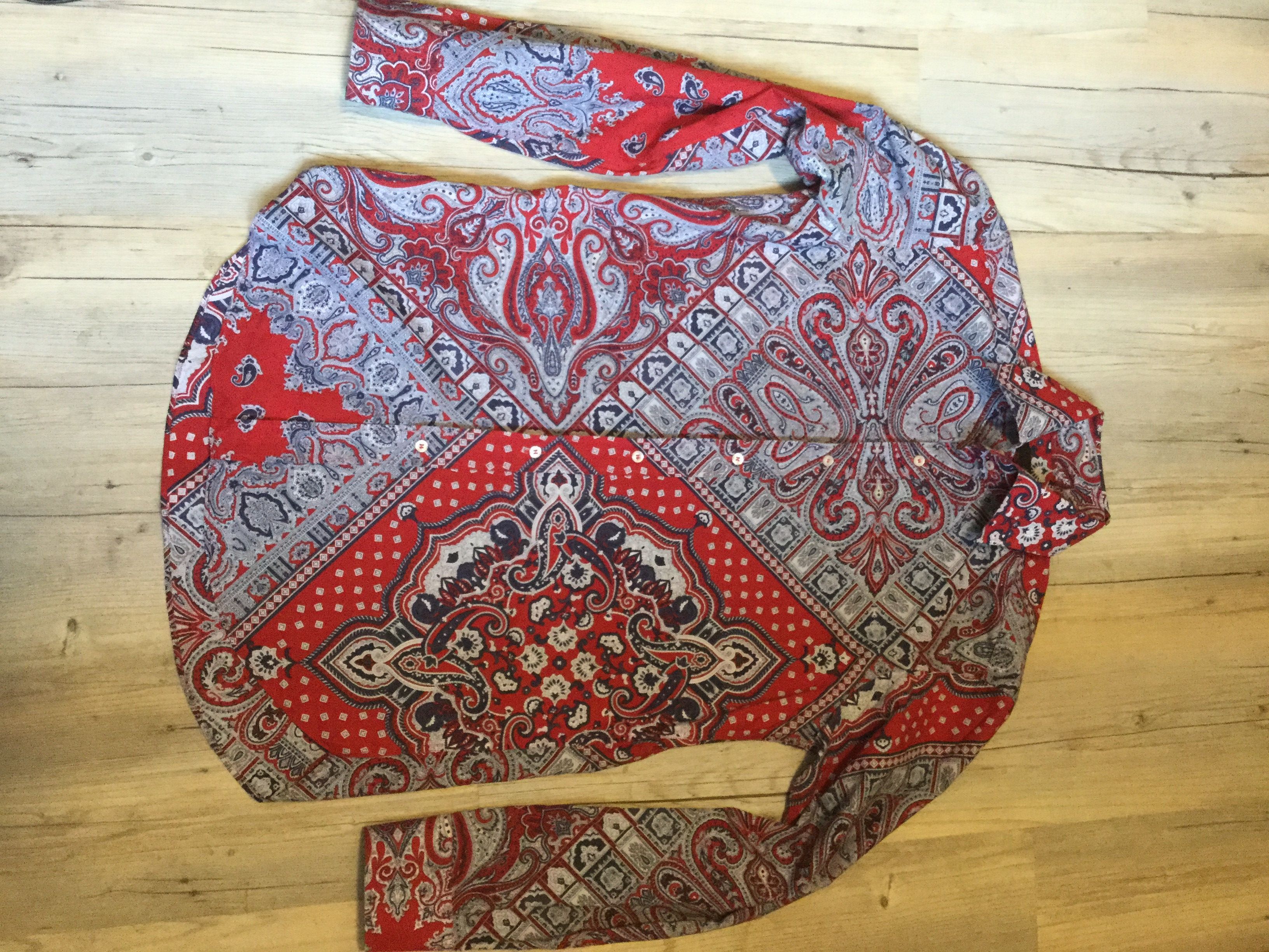 image of Etro Bandana Paisley Shirt.like Gucci Or Visvim Shirts, Men's (Size Small)