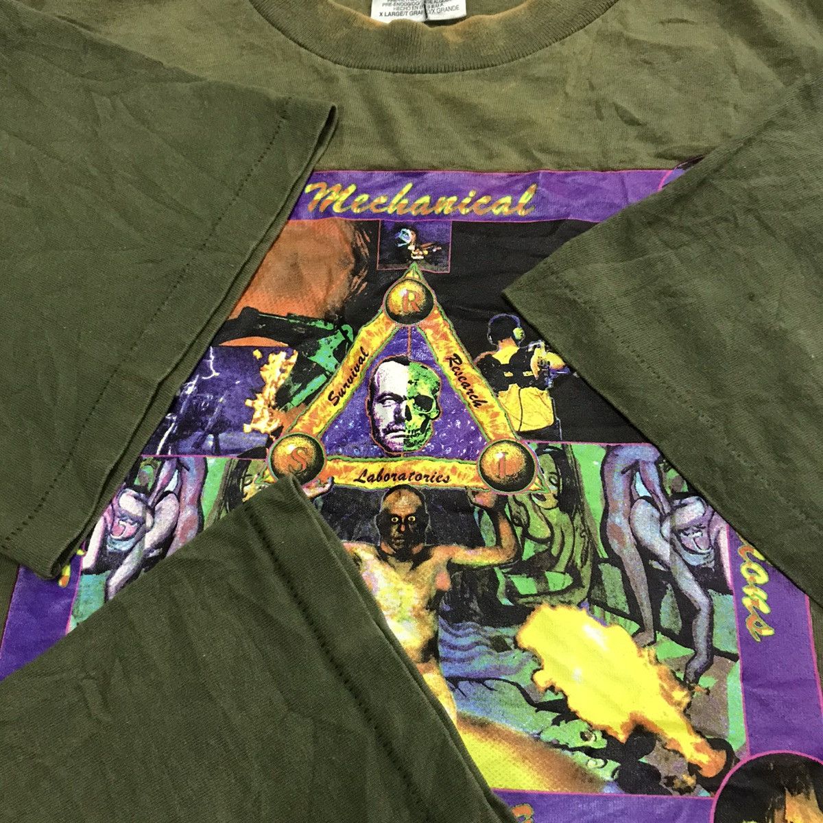 POP MAGAZINE Vintage 90s Survival Research Laboratories Mark Pauline Tee Size US L / EU 52-54 / 3 - 7 Thumbnail