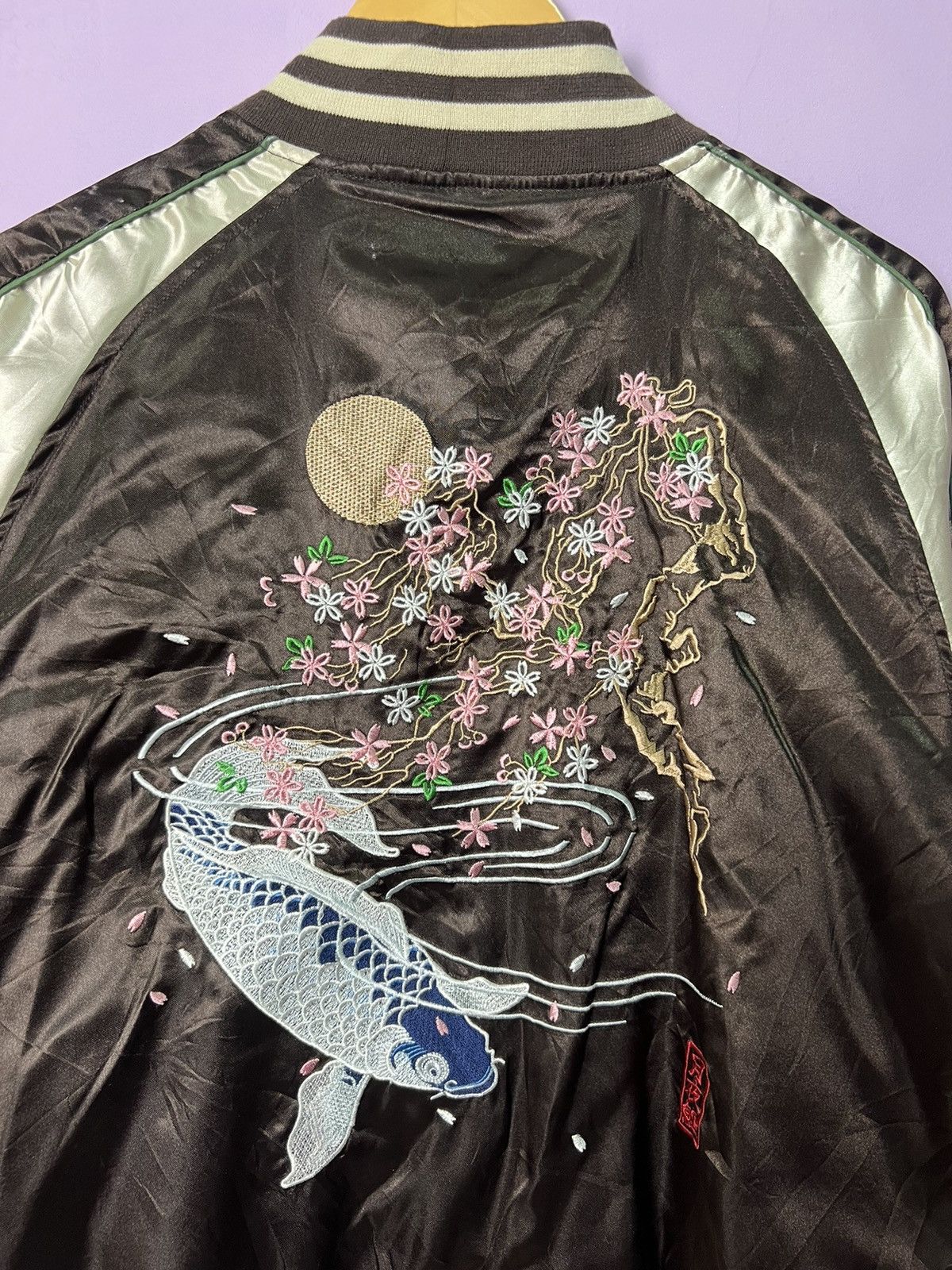 Japanese Brand 🔥Embroidery Koi Fish Sukajan Jackets Size US S / EU 44-46 / 1 - 7 Thumbnail