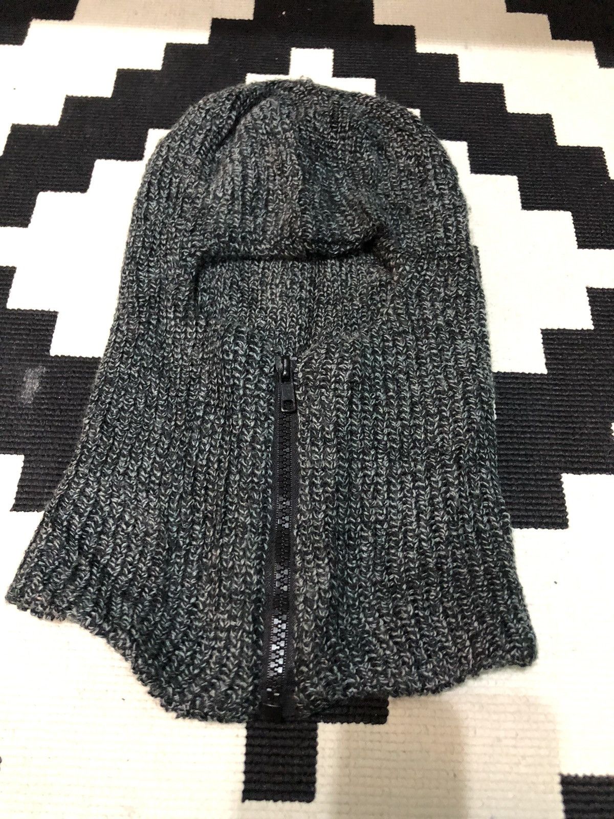Japanese Brand Zipper FullFace Mask Beanie Hat Cap Size ONE SIZE - 5 Thumbnail