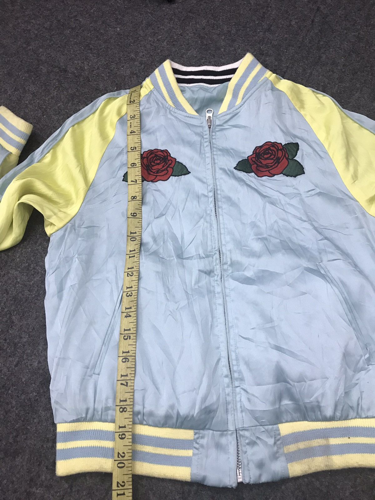 Japanese Brand Sukajan Survernir Embroidery Tiger Suka Jacket Satin Size S / US 4 / IT 40 - 11 Thumbnail