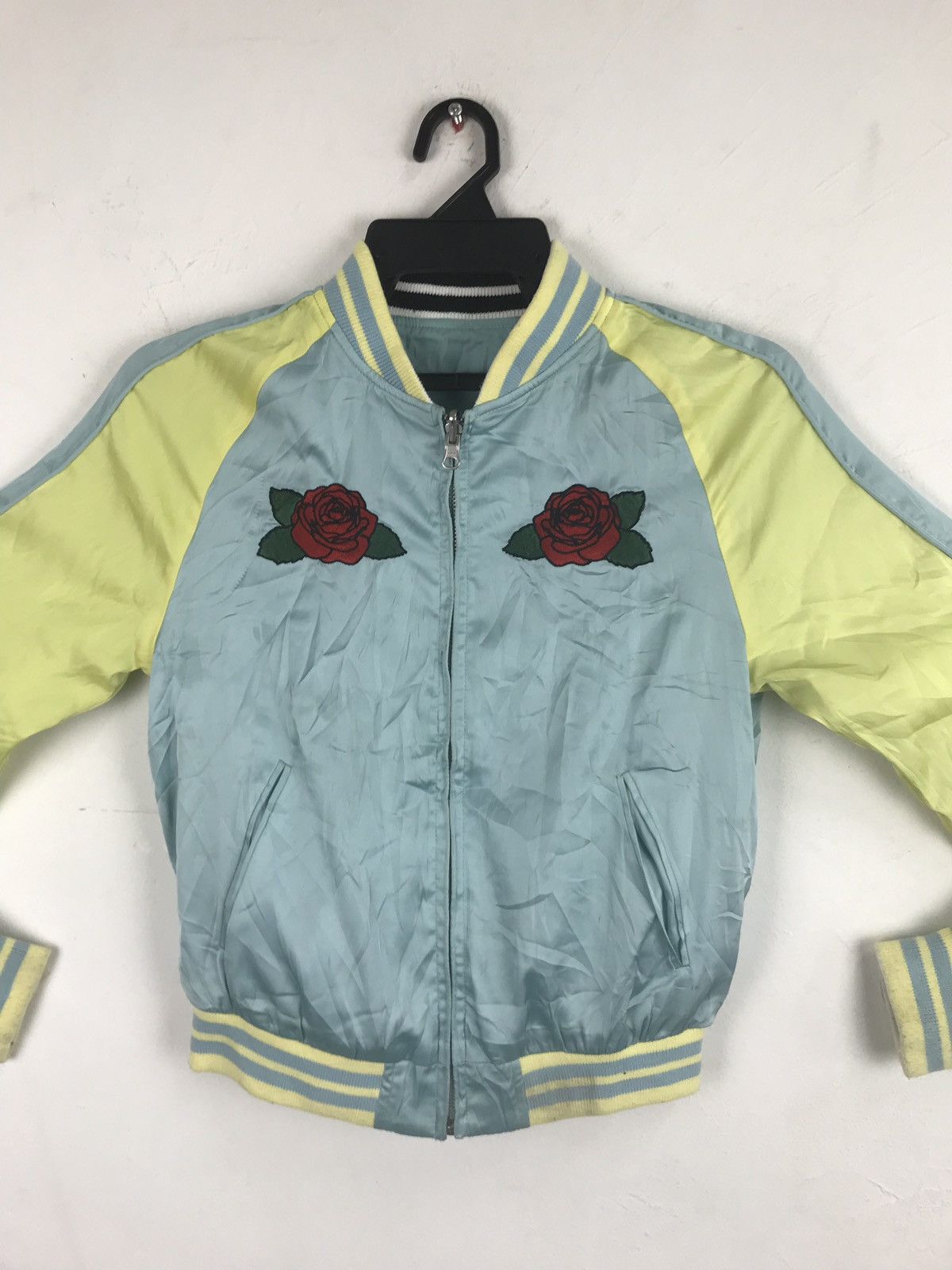Japanese Brand Sukajan Survernir Embroidery Tiger Suka Jacket Satin Size S / US 4 / IT 40 - 4 Thumbnail