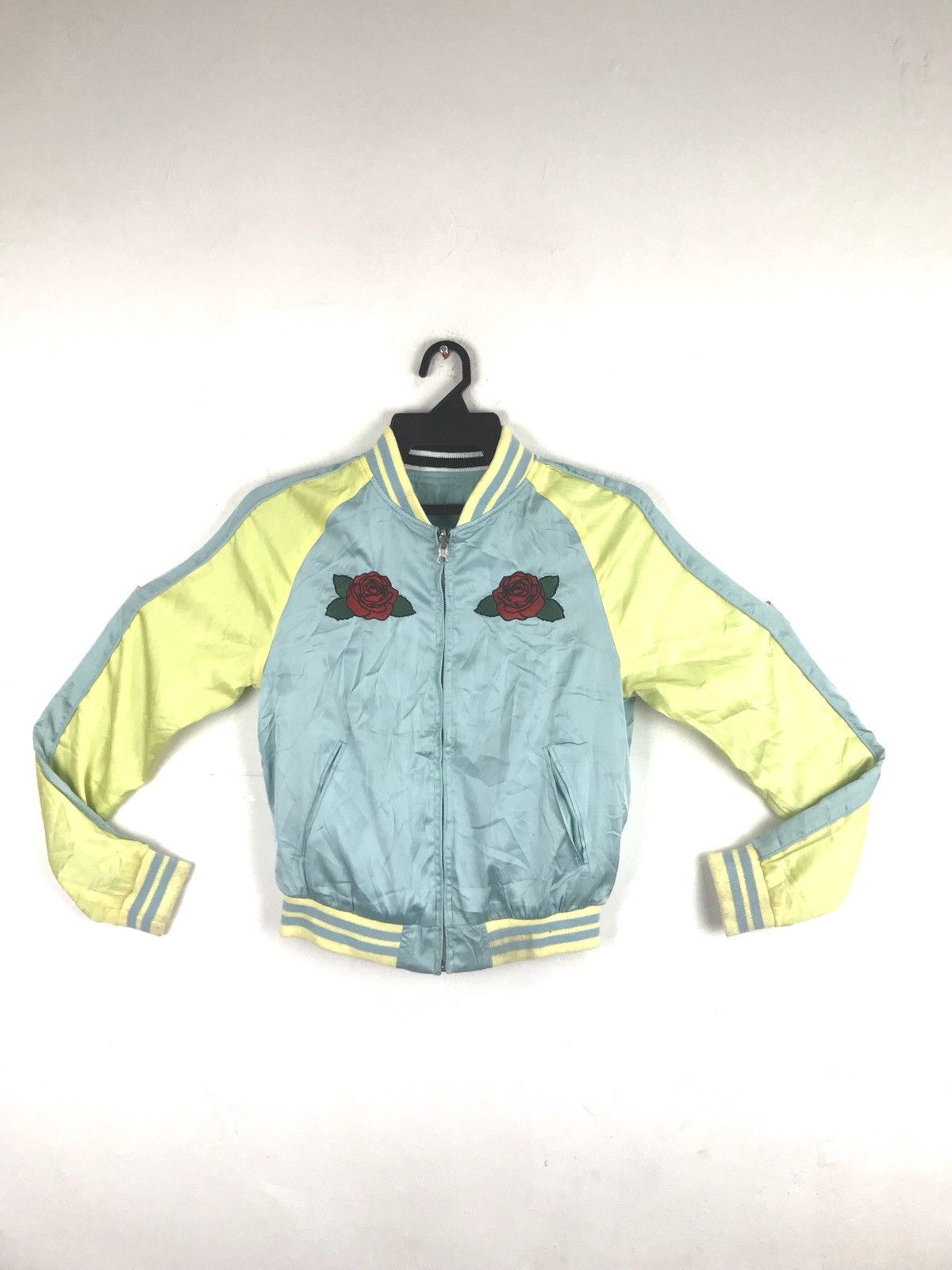 Japanese Brand Sukajan Survernir Embroidery Tiger Suka Jacket Satin Size S / US 4 / IT 40 - 3 Thumbnail