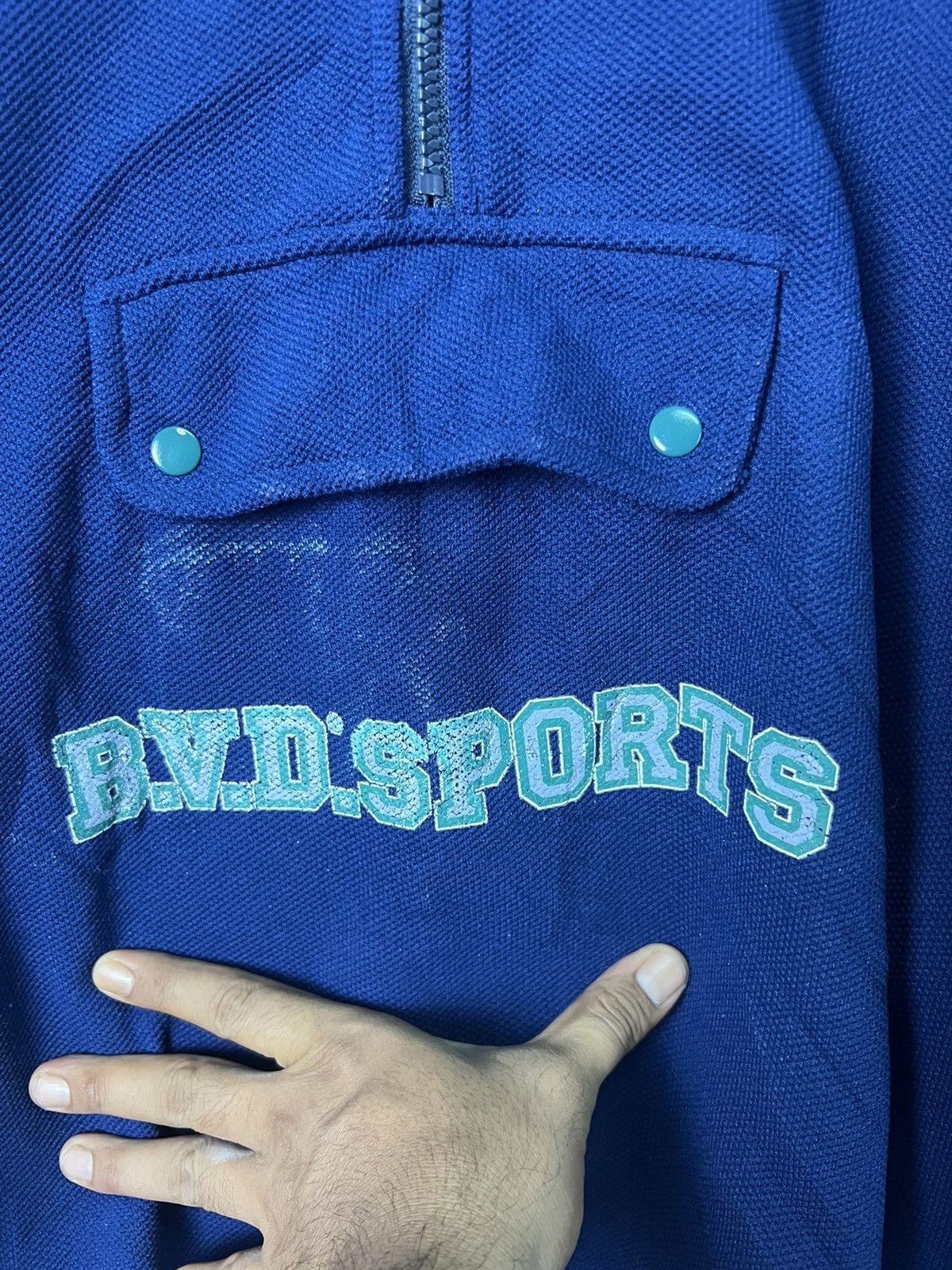 Japanese Brand 🔥Vintage BVD Sports Anorak Fleece Jacket Size US L / EU 52-54 / 3 - 8 Thumbnail
