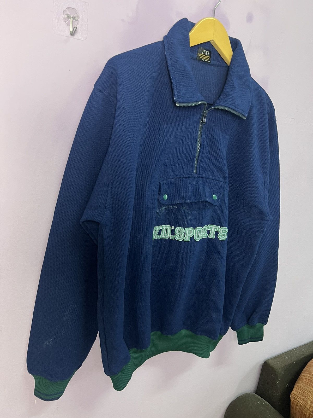 Japanese Brand 🔥Vintage BVD Sports Anorak Fleece Jacket Size US L / EU 52-54 / 3 - 12 Thumbnail