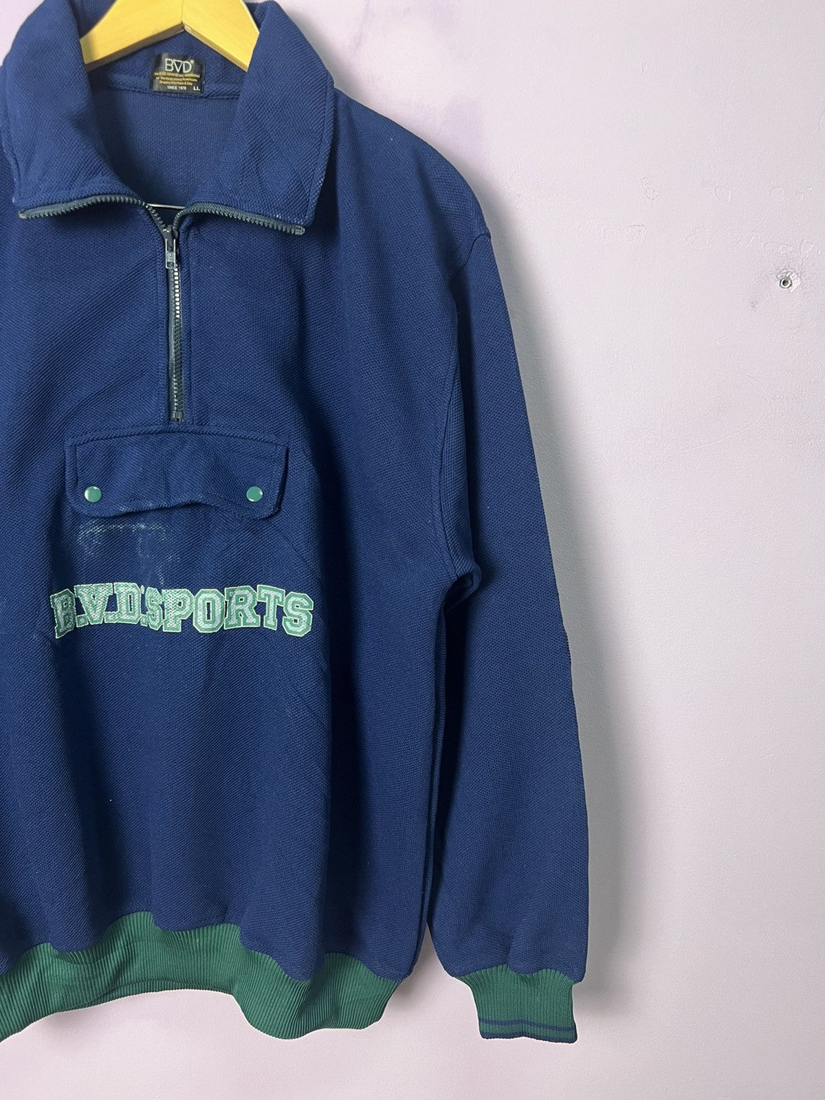 Japanese Brand 🔥Vintage BVD Sports Anorak Fleece Jacket Size US L / EU 52-54 / 3 - 10 Thumbnail