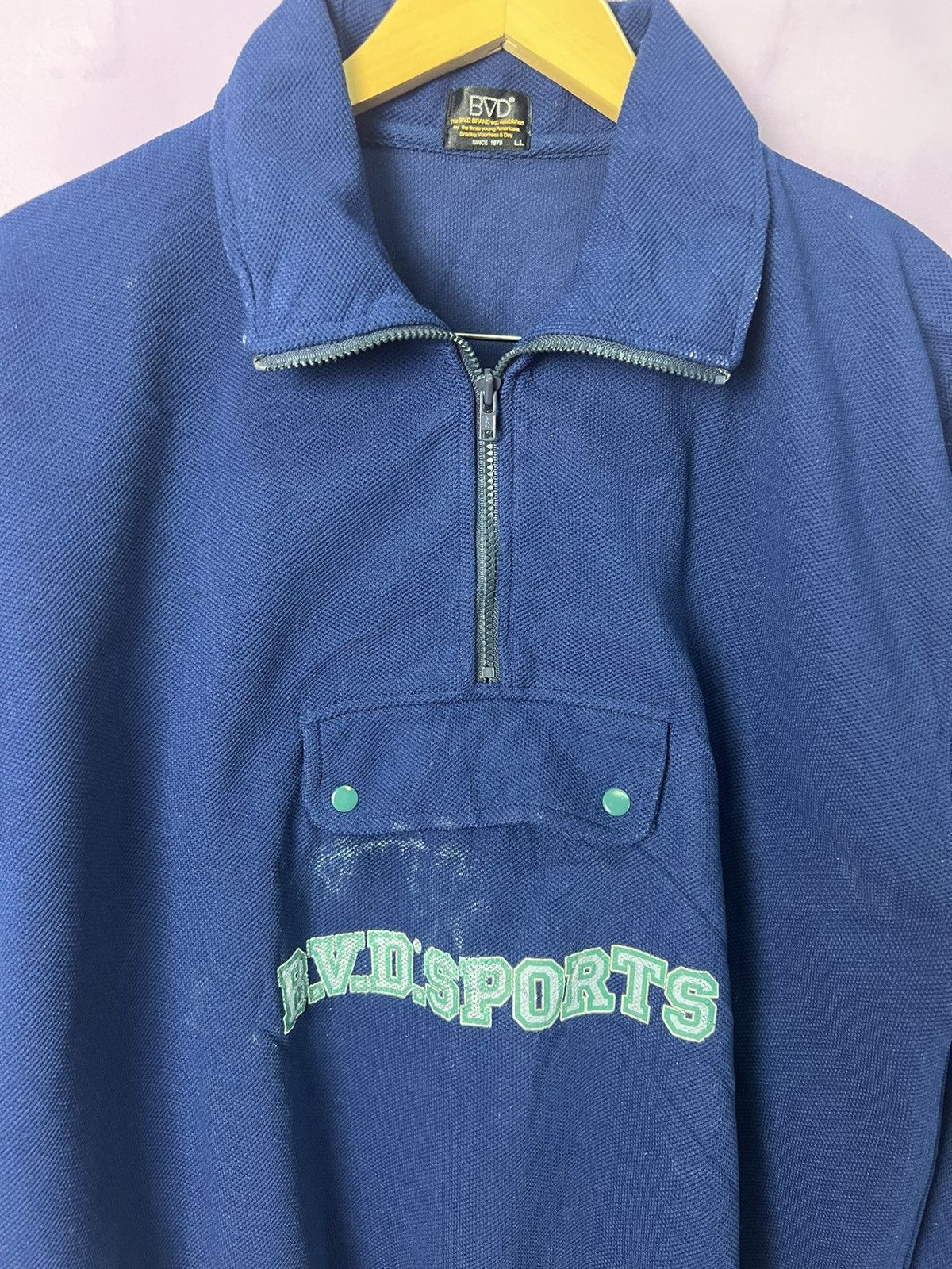 Japanese Brand 🔥Vintage BVD Sports Anorak Fleece Jacket Size US L / EU 52-54 / 3 - 2 Thumbnail