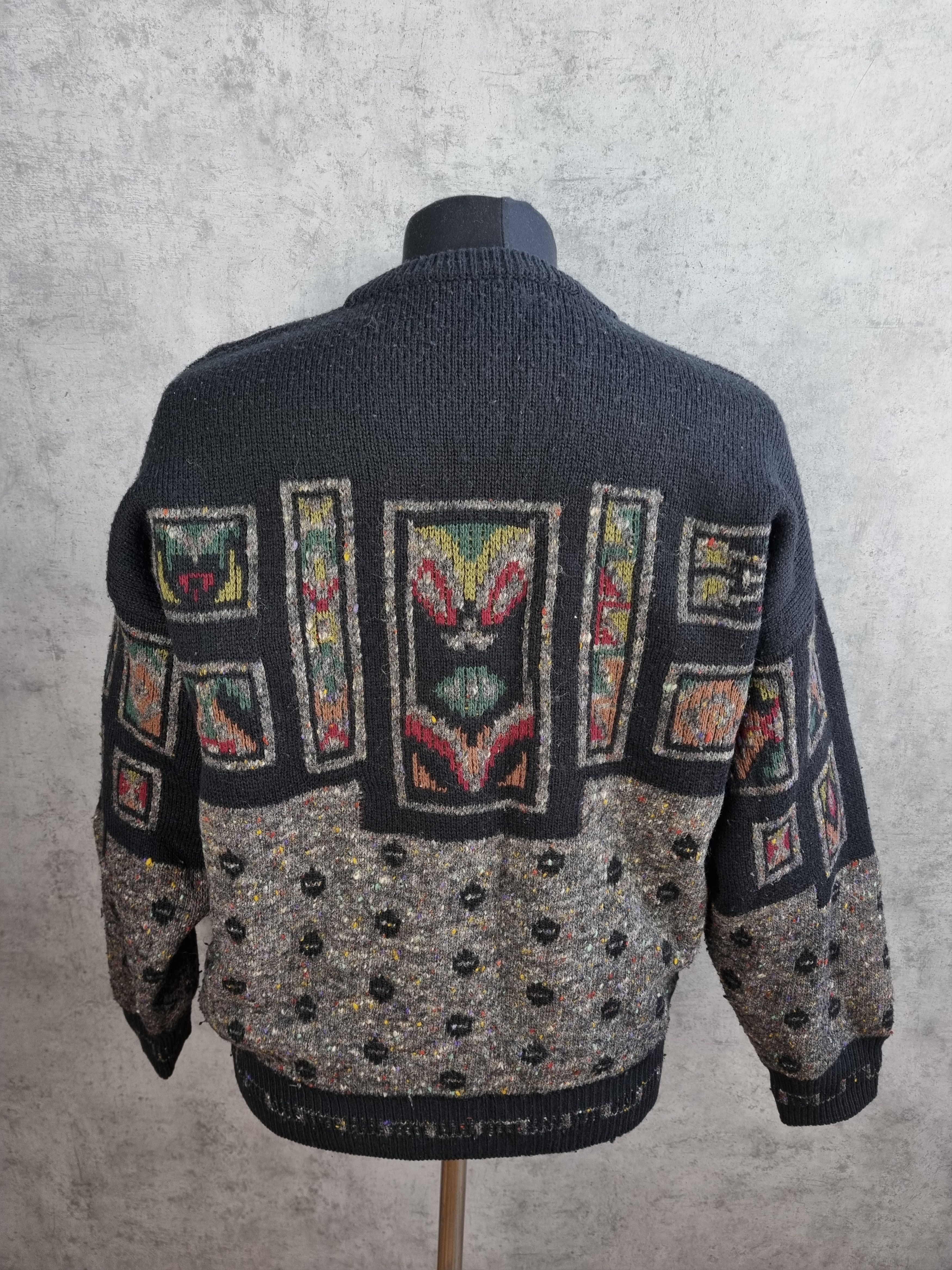 Hugo Boss 90s Rare HUGO BOSS Creation Wool Knitted Sweater Size US L / EU 52-54 / 3 - 5 Thumbnail