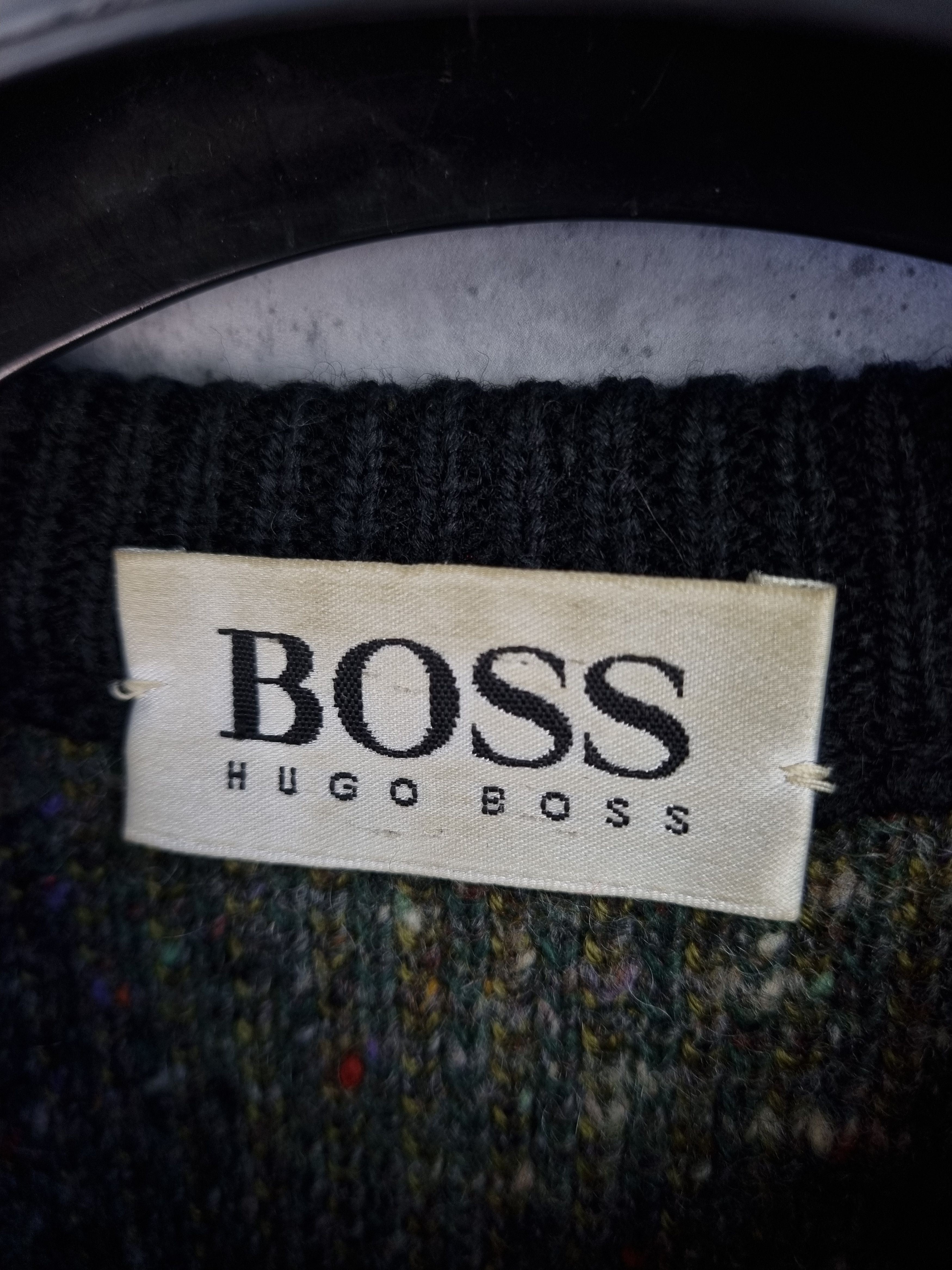 Hugo Boss 90s Rare HUGO BOSS Creation Wool Knitted Sweater Size US L / EU 52-54 / 3 - 3 Thumbnail