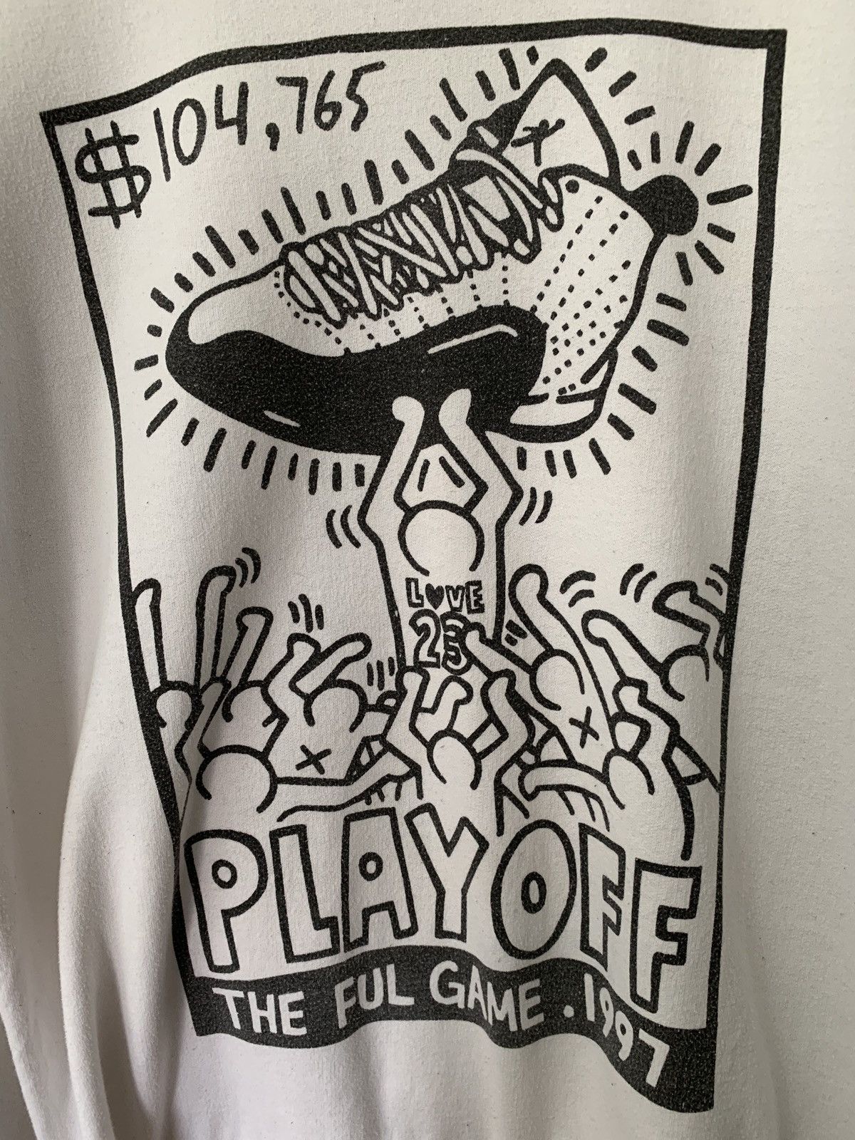 Jean-Michel Basquiat × Keith Haring RARE ‼️ Vintage 90s Andy Warhol K.Haring Pop Art Sweatshirts Size US L / EU 52-54 / 3 - 2 Thumbnail