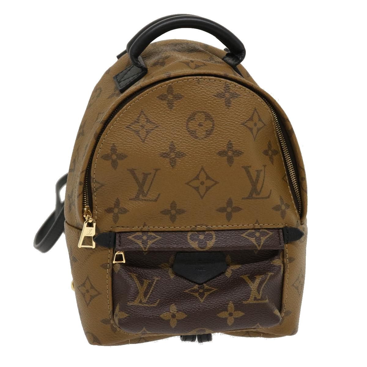 Auth Louis Vuitton Monogram Reverse Palm Springs PM M44870 Women's Backpack