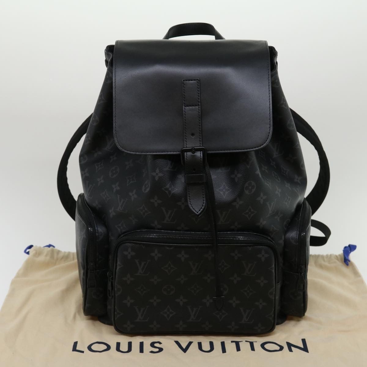 Louis Vuitton LOUIS VUITTON Monogram Eclipse Trio Backpack Backpack M45538 LV Auth 29886A Grailed