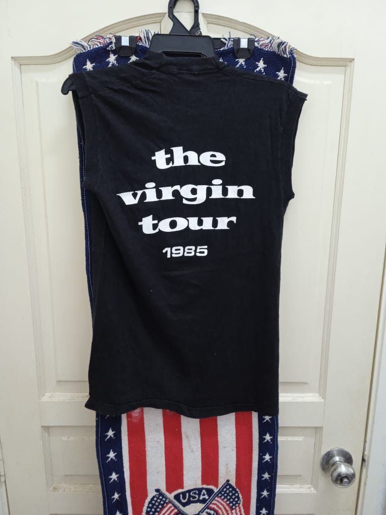 Band Tees × Mostly Heard Rarely Seen 🔥HOT🔥 MADONNA THE VIRGIN TOUR 1985 VTG SLEEVELESS Size US M / EU 48-50 / 2 - 7 Thumbnail