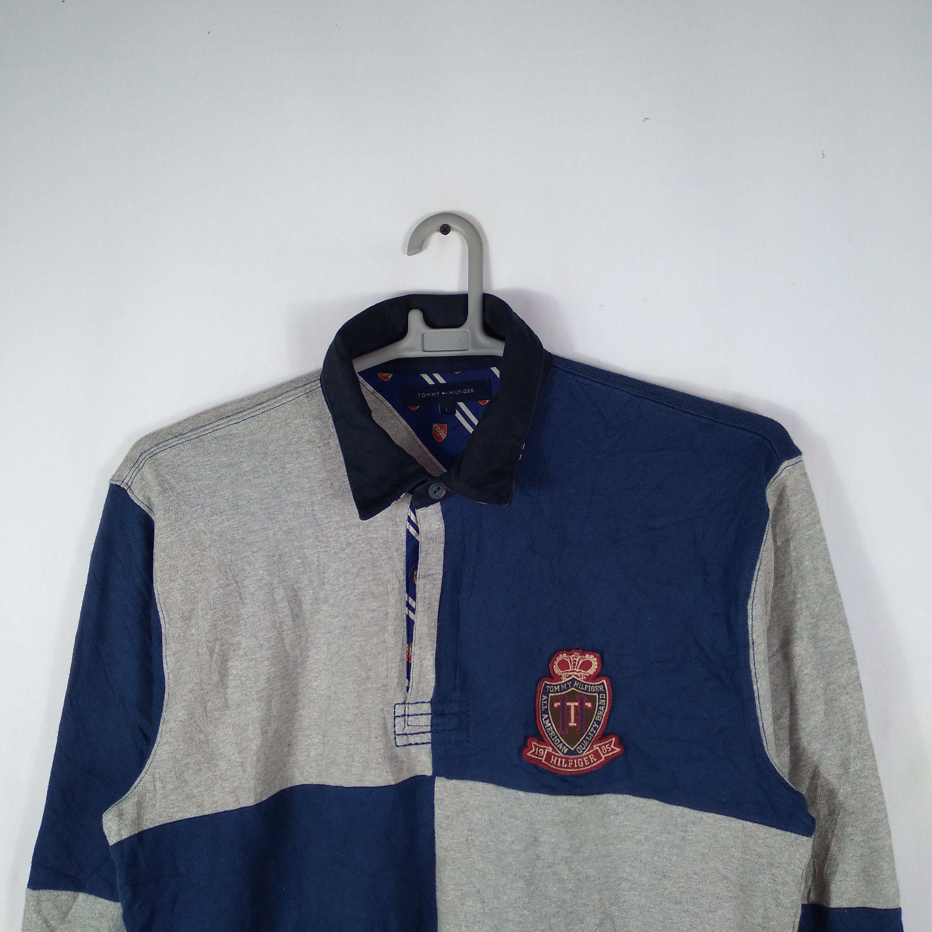 Tommy Hilfiger × Vintage Tommy Hilfiger Embroidery Logo Two Colours Polo Shirts Size US L / EU 52-54 / 3 - 2 Thumbnail