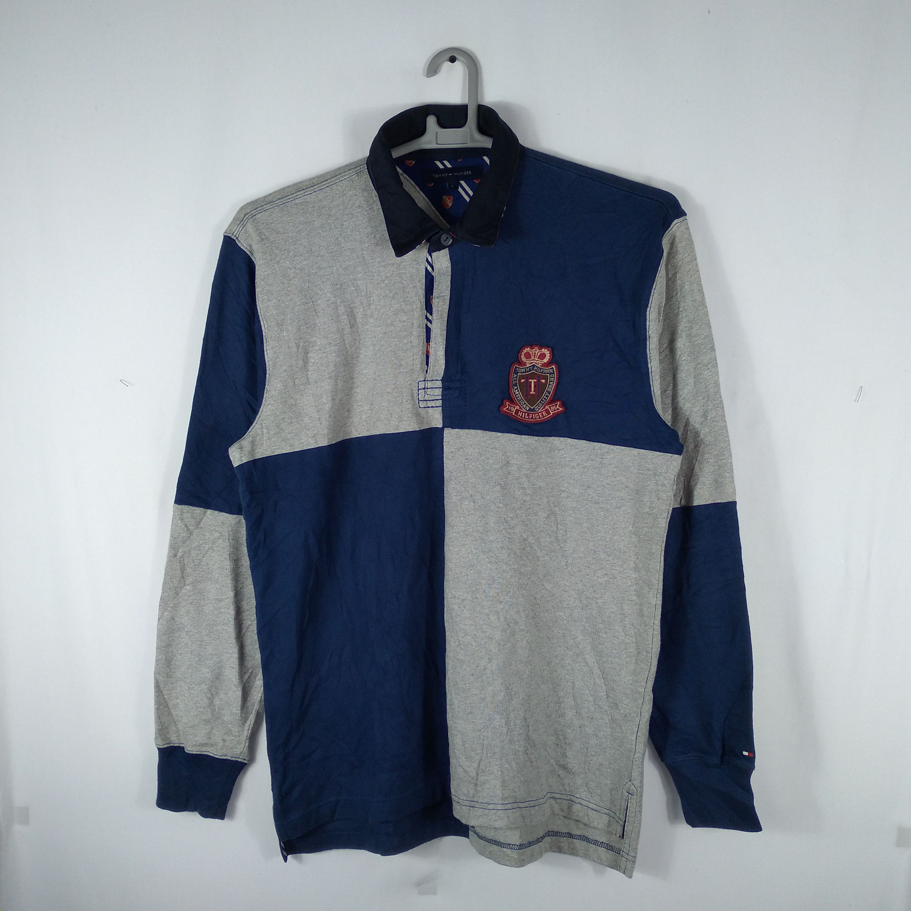 Tommy Hilfiger × Vintage Tommy Hilfiger Embroidery Logo Two Colours Polo Shirts Size US L / EU 52-54 / 3 - 1 Thumbnail