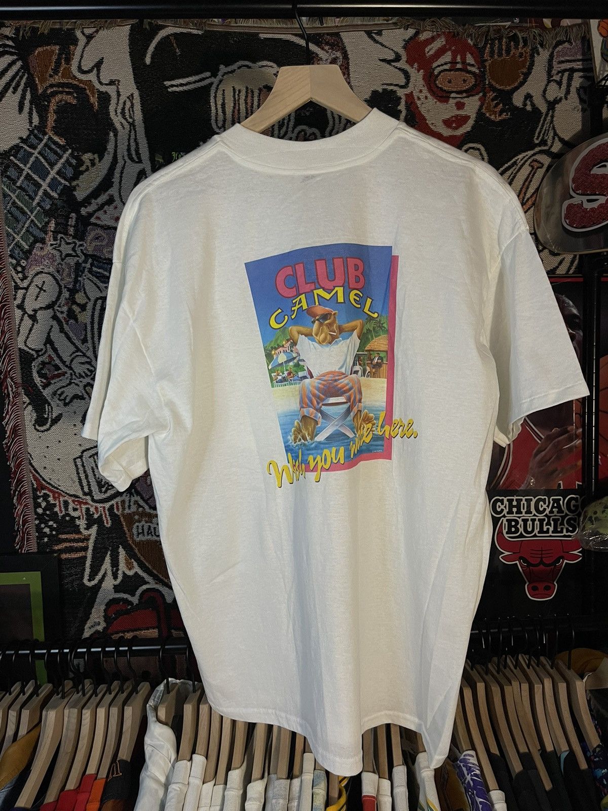 Vintage Vintage 1991 Camel ‘wish you were here’ tee | Grailed