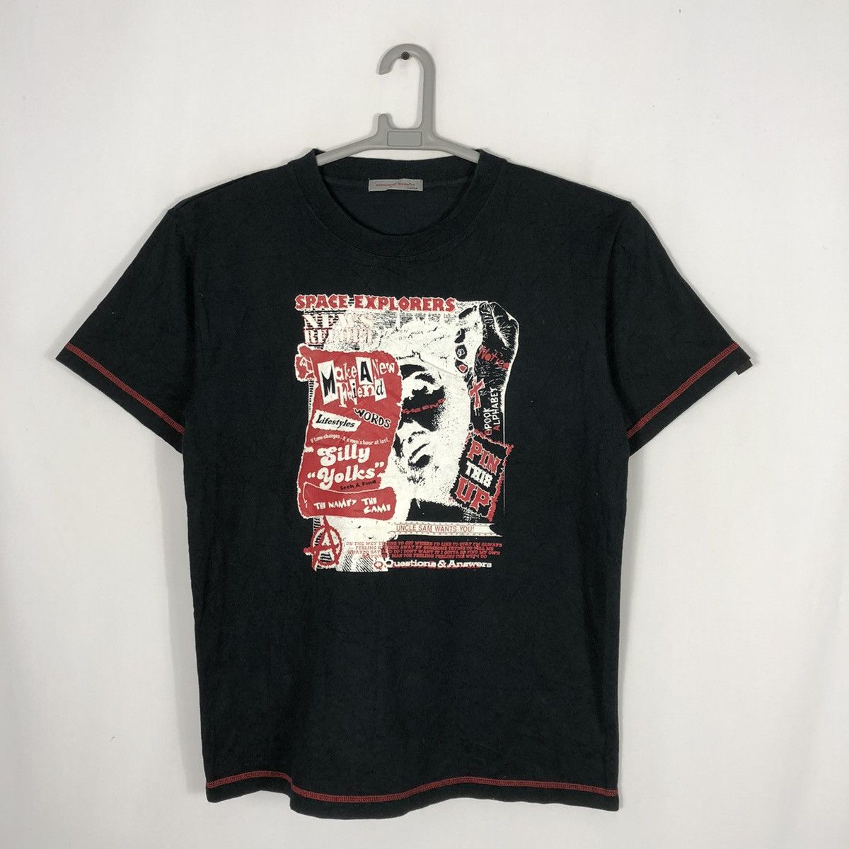 Japanese Brand × Vintage 🔥Rare🔥🇯🇵Dangerous Warning Poster Punk Anarchy Sedi Chaos Tee Size US M / EU 48-50 / 2 - 1 Thumbnail