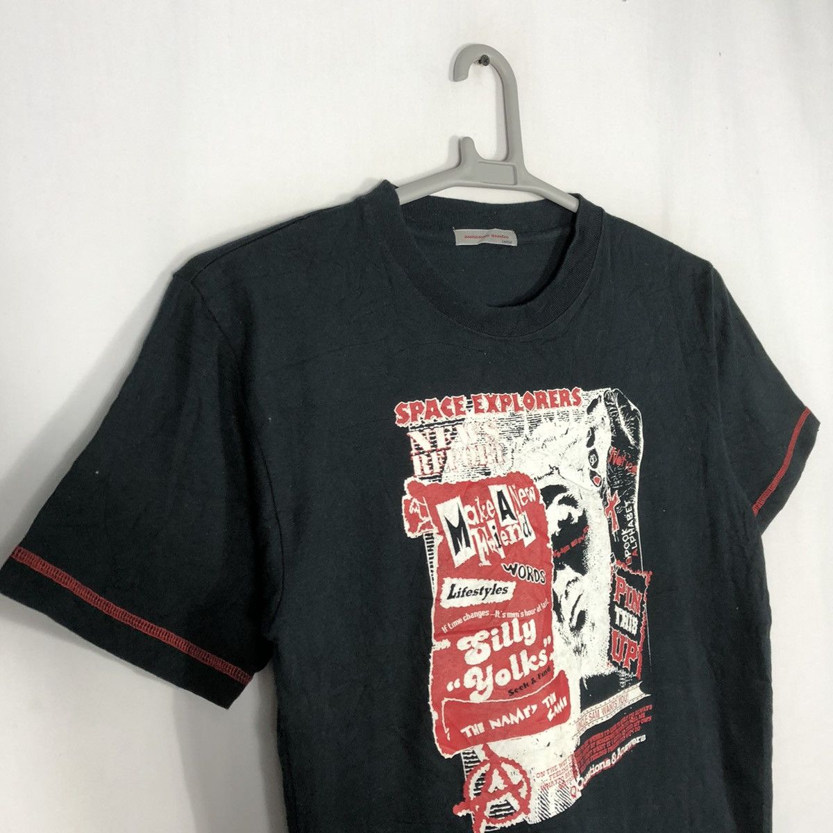 Japanese Brand × Vintage 🔥Rare🔥🇯🇵Dangerous Warning Poster Punk Anarchy Sedi Chaos Tee Size US M / EU 48-50 / 2 - 12 Thumbnail