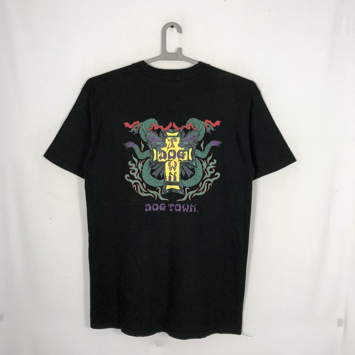 Dogtown × Japanese Brand × Vintage 🔥Sick🔥90s Dogtown Big Dragon Raptees Design Promo Skate Tee Size US L / EU 52-54 / 3 - 1 Thumbnail