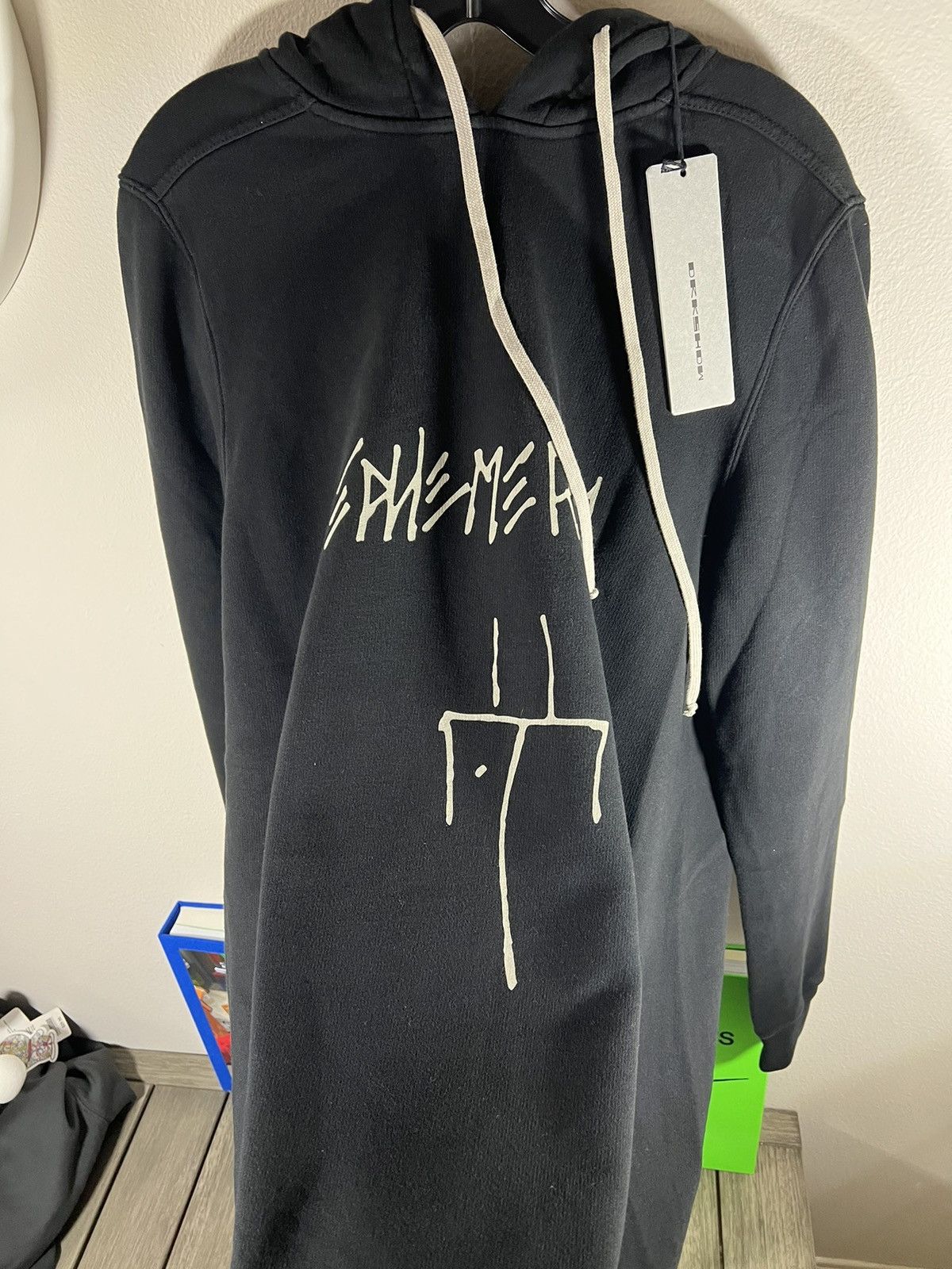 Rick Owens Drkshdw Rick Owen Drkshdw Jason’s Ephemerism Black Hoodie Size US S / EU 44-46 / 1 - 3 Thumbnail