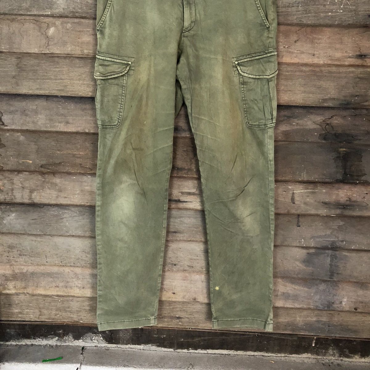 Uniqlo Japanese Branded Multipocket Uniqlo Green Cargo Pants #925 Size US 34 / EU 50 - 3 Thumbnail