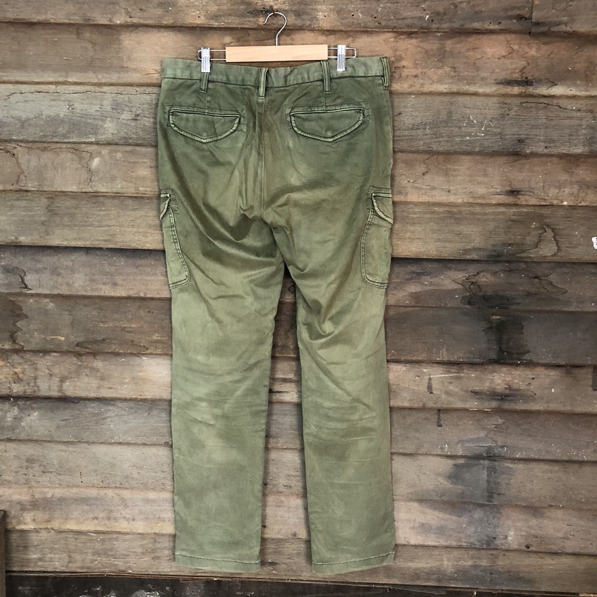 Uniqlo Japanese Branded Multipocket Uniqlo Green Cargo Pants #925 Size US 34 / EU 50 - 10 Thumbnail