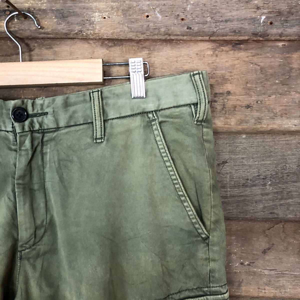 Uniqlo Japanese Branded Multipocket Uniqlo Green Cargo Pants #925 Size US 34 / EU 50 - 5 Thumbnail