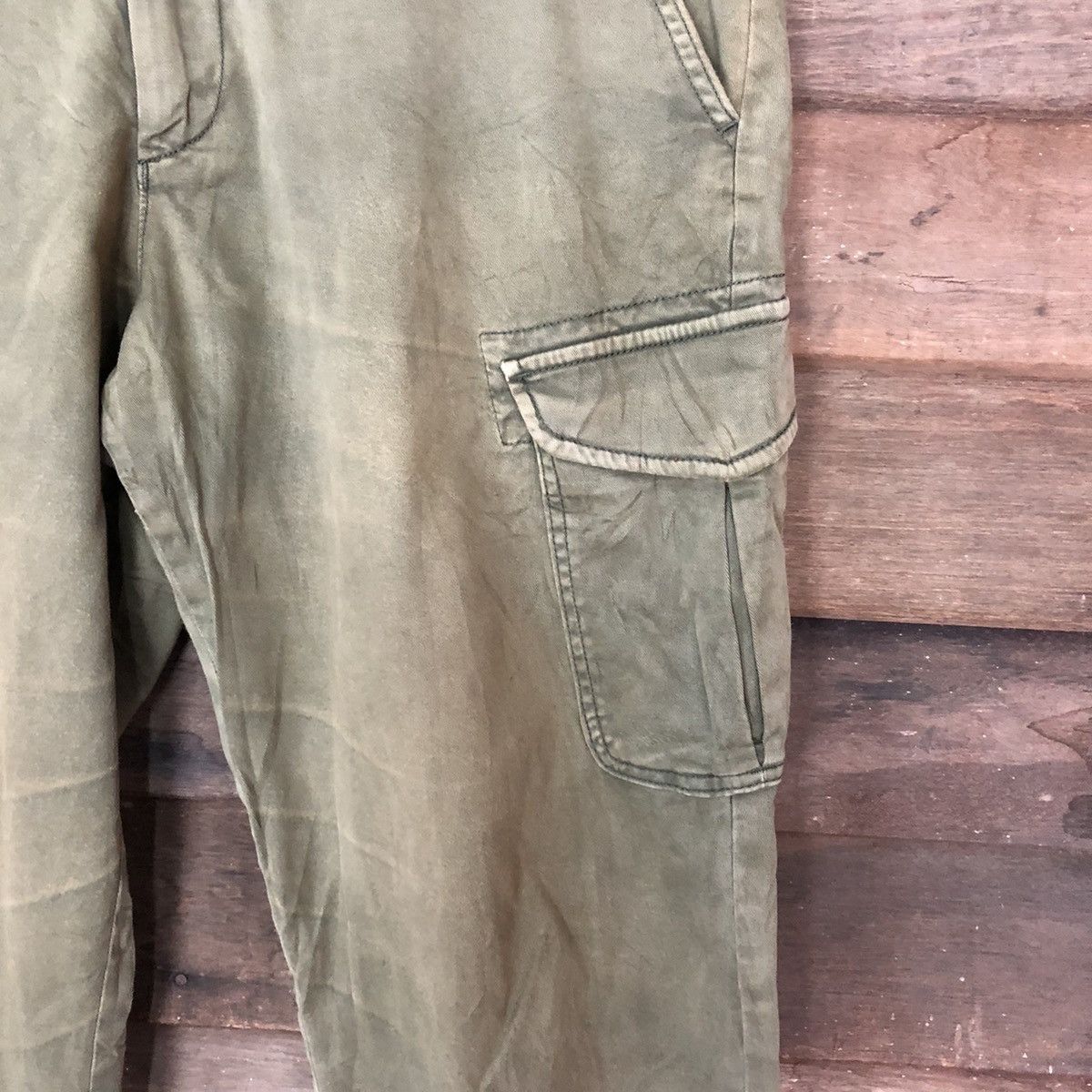 Uniqlo Japanese Branded Multipocket Uniqlo Green Cargo Pants #925 Size US 34 / EU 50 - 7 Thumbnail