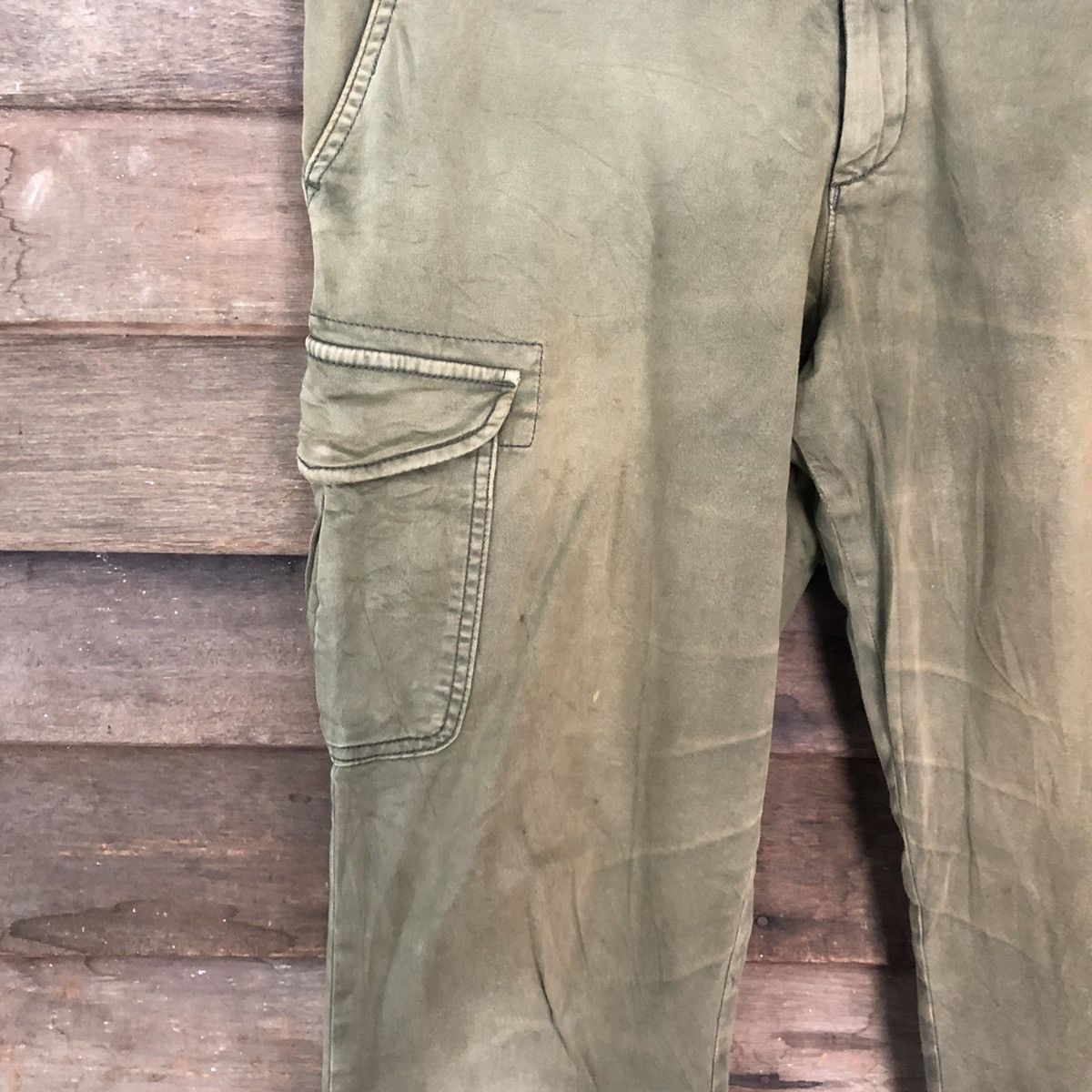 Uniqlo Japanese Branded Multipocket Uniqlo Green Cargo Pants #925 Size US 34 / EU 50 - 6 Thumbnail