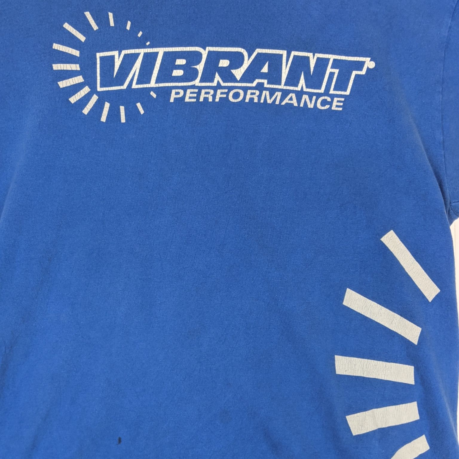 Fruit Of The Loom Vintage 90's VIBRANT Perfomance Fuse Big Logo T-Shirt Size US L / EU 52-54 / 3 - 5 Thumbnail