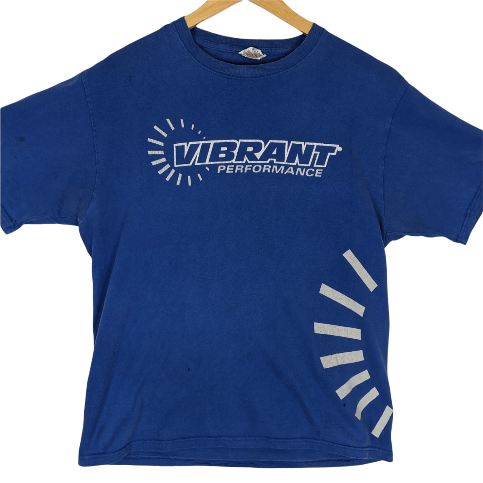 Fruit Of The Loom Vintage 90's VIBRANT Perfomance Fuse Big Logo T-Shirt Size US L / EU 52-54 / 3 - 2 Thumbnail
