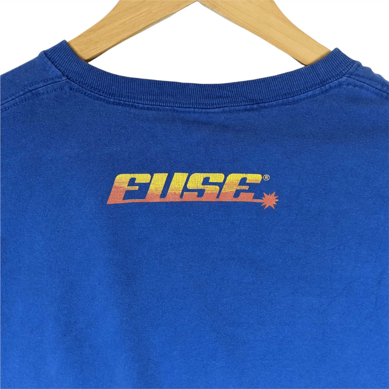 Fruit Of The Loom Vintage 90's VIBRANT Perfomance Fuse Big Logo T-Shirt Size US L / EU 52-54 / 3 - 9 Thumbnail