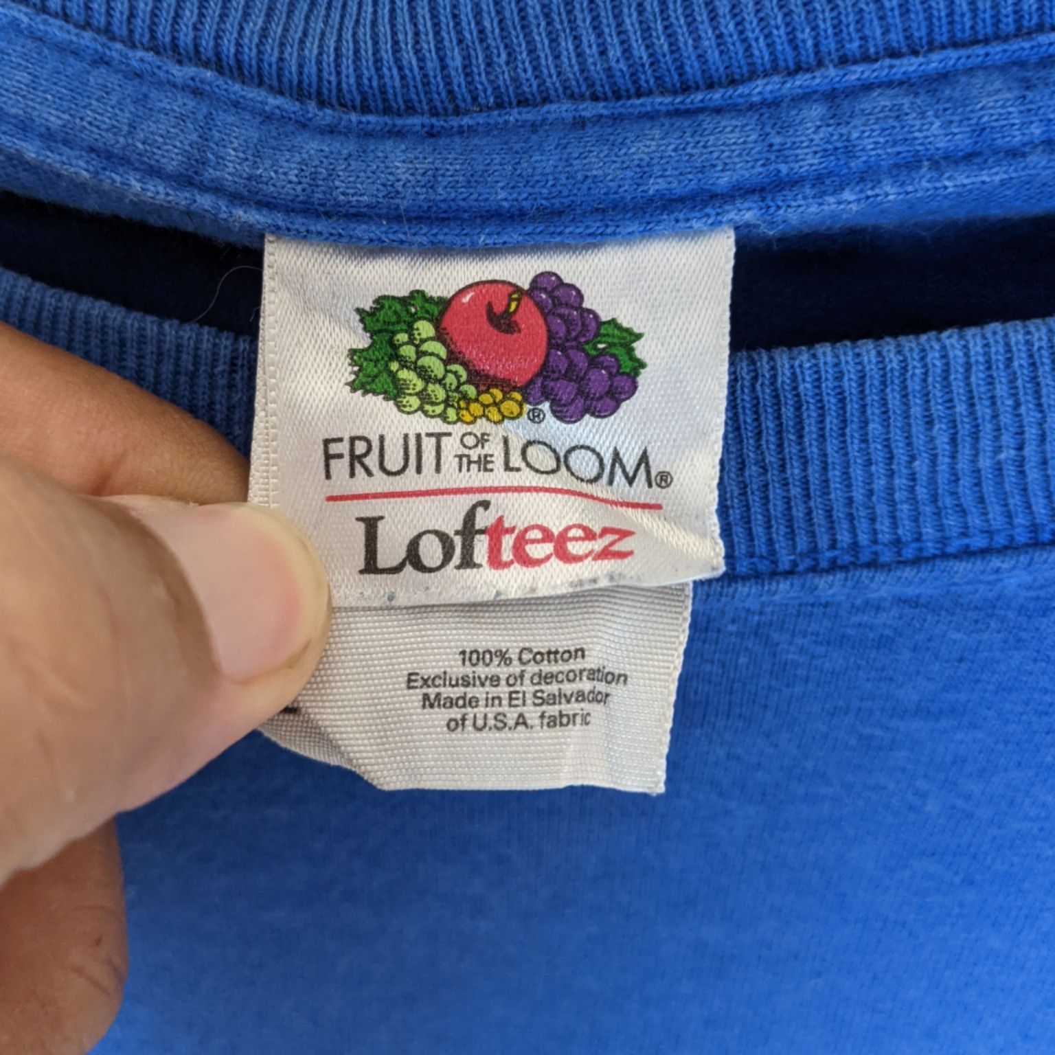 Fruit Of The Loom Vintage 90's VIBRANT Perfomance Fuse Big Logo T-Shirt Size US L / EU 52-54 / 3 - 11 Thumbnail