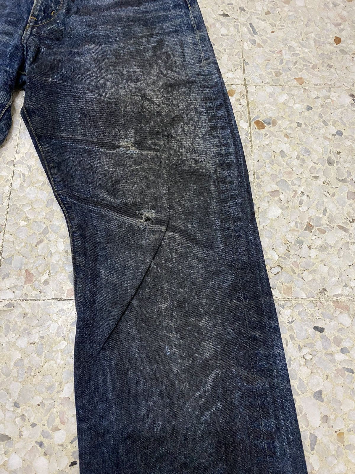 Paul Smith Paul Smith Distressed Denim Pant Design Selvedge Rare Size US 30 / EU 46 - 5 Thumbnail