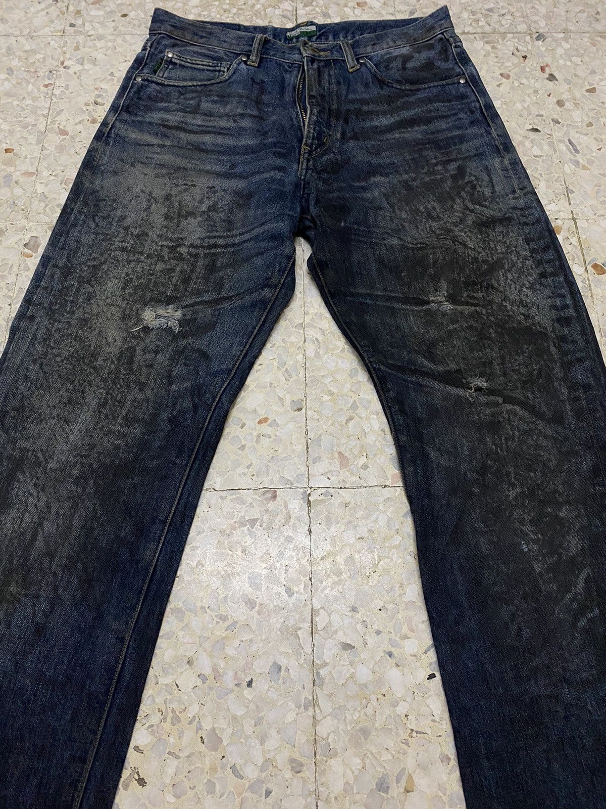 Paul Smith Paul Smith Distressed Denim Pant Design Selvedge Rare Size US 30 / EU 46 - 4 Thumbnail