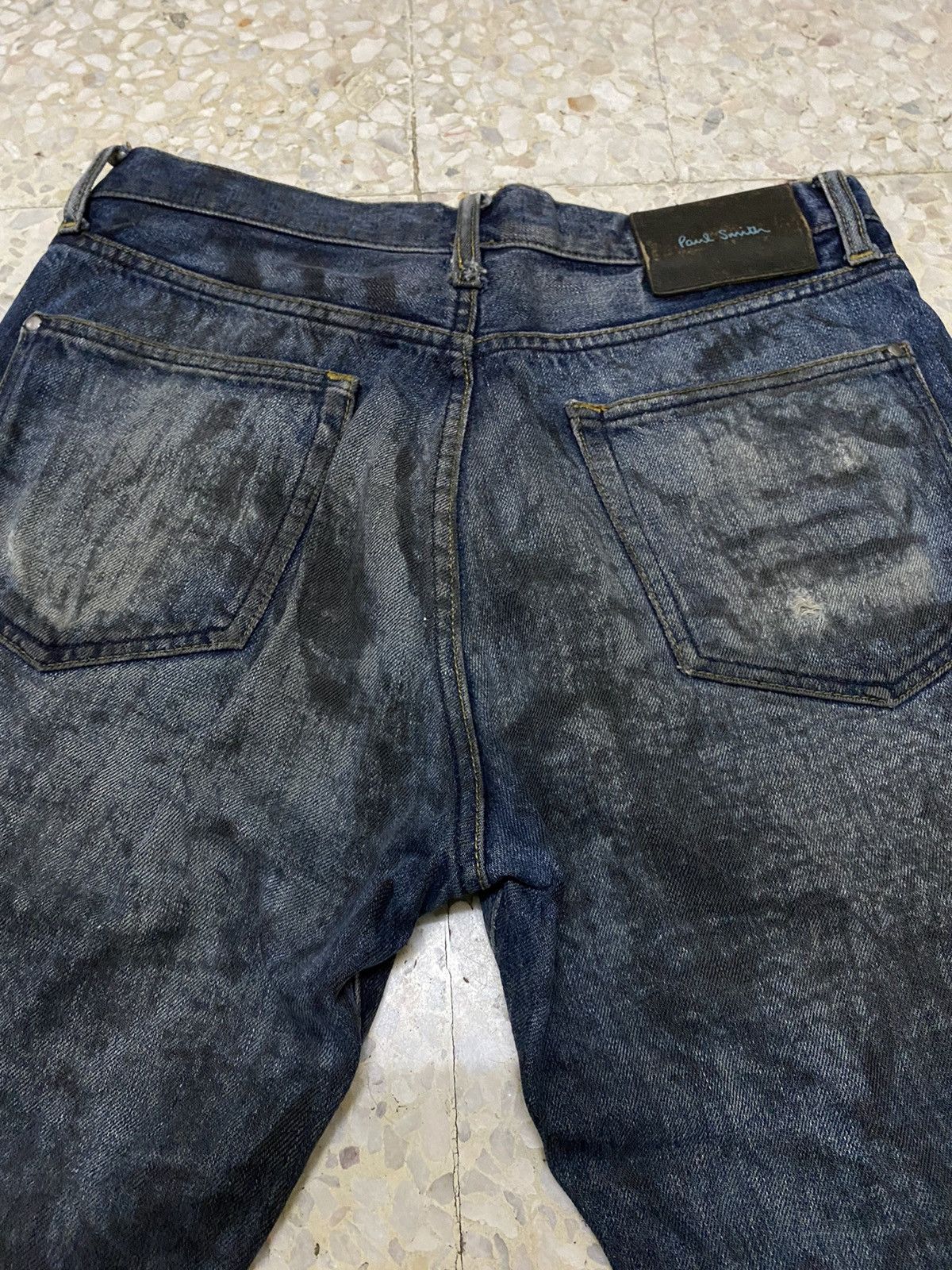Paul Smith Paul Smith Distressed Denim Pant Design Selvedge Rare Size US 30 / EU 46 - 8 Thumbnail